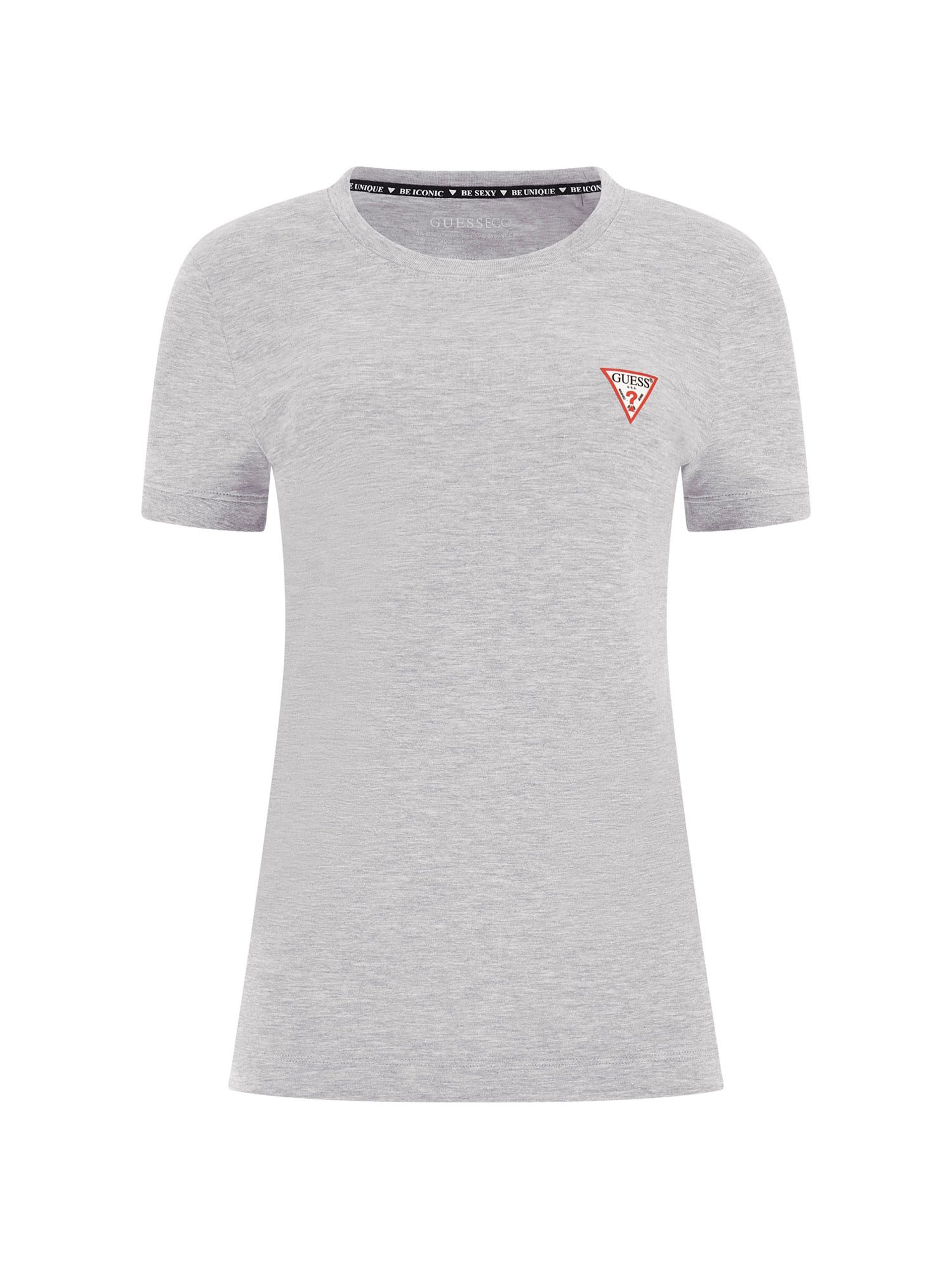 Guess T-Shirt SS CN MINI TRIANGLE TEE aus Baumwolljersey mit Stretch, Slim Fit – Bild 5 von 5