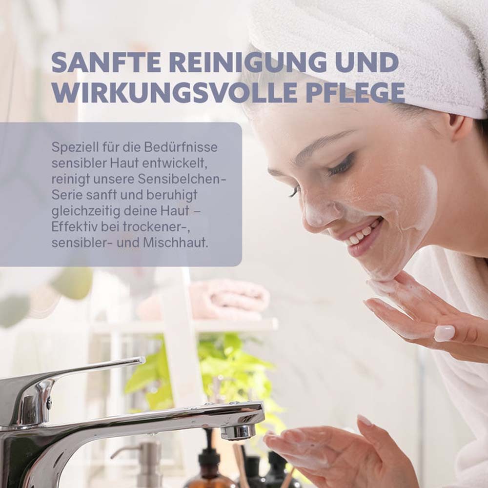 puremetics Haarseife Fester Cleanser Gesichtsreinigung - Sensibelchen 60g