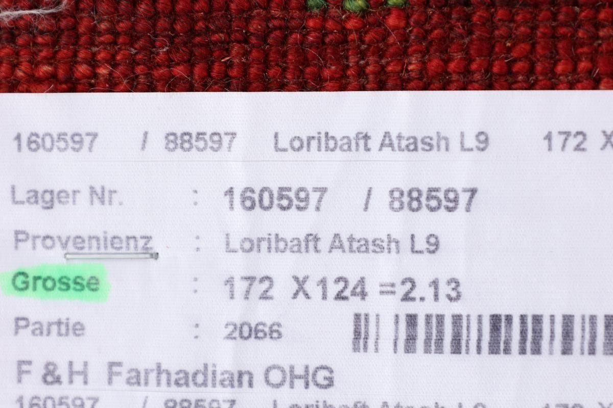 Orientteppich Perser Gabbeh Loribaft 125x171 Nain Trading, Höhe: Handgeknüpfter rechteckig, 12 mm Atash Moderner