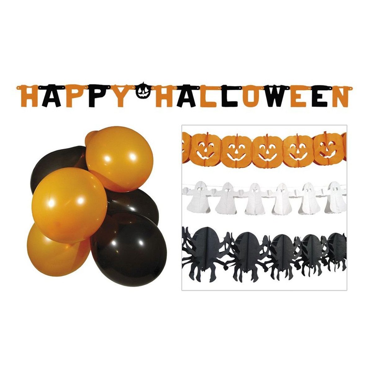 Boland Pinata Boland Deko Set Halloween schwarz/gold