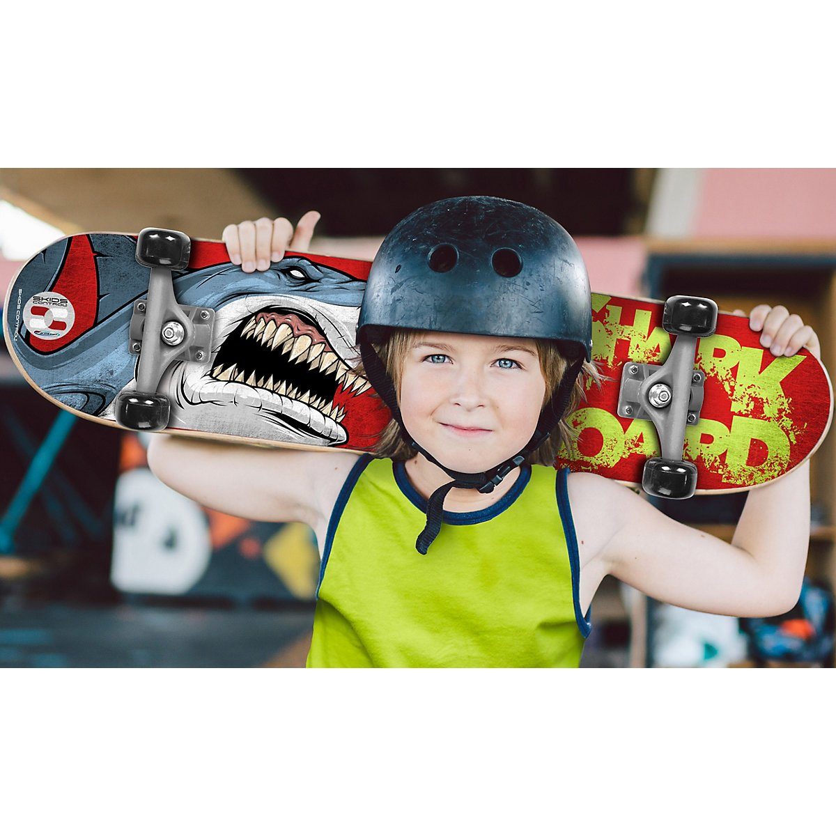 Sport Skateausrüstung STAMP Skateboard Skateboard 28x8 Shark
