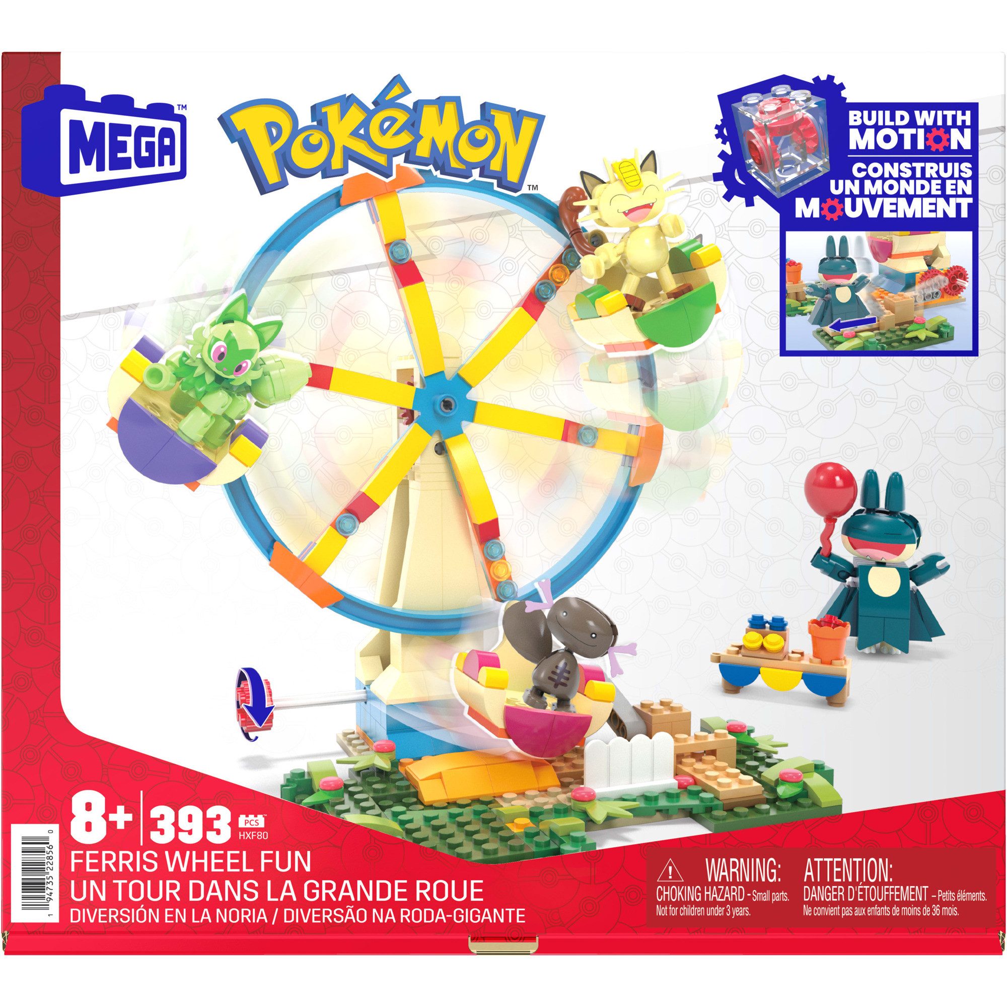 MEGA BLOKS MEGA Pokémon Spaß auf dem Riesenrad, Spielbausteine