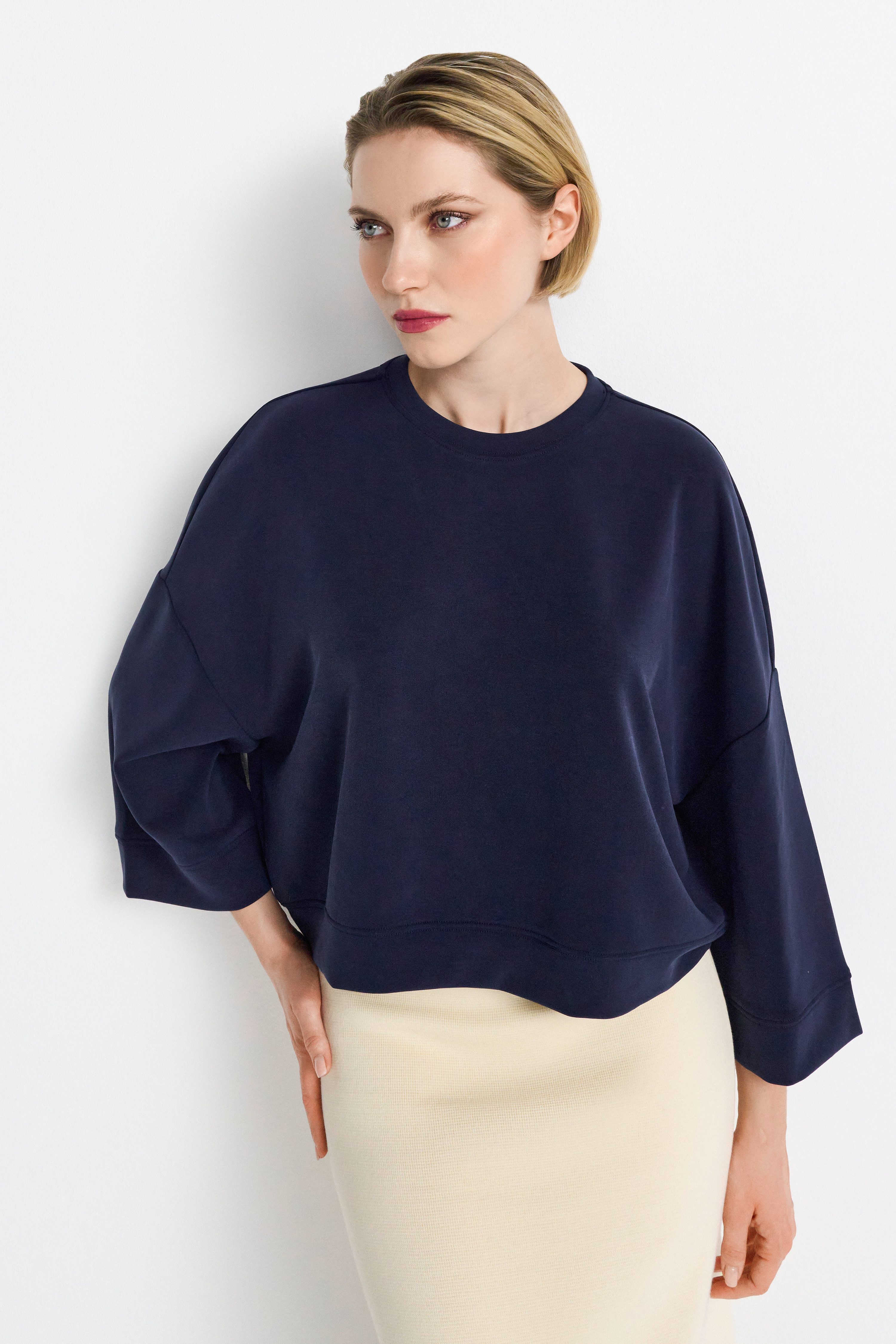RICHROYAL Sweatshirt Tencel peached Shirt modische günstig online kaufen