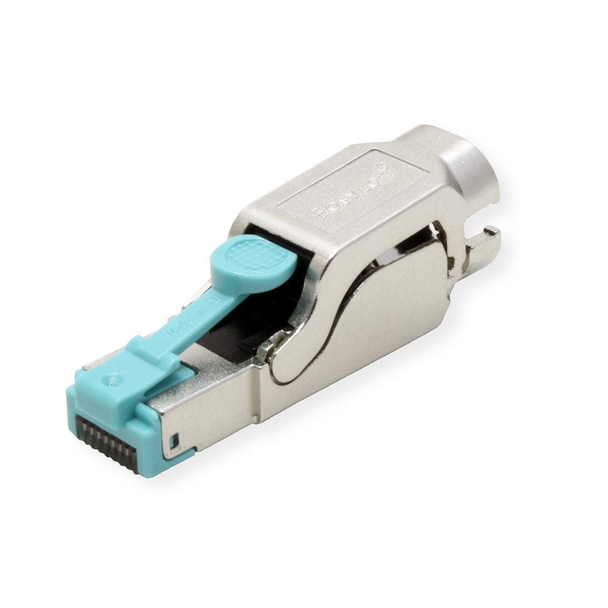 Easylan fixLink Connector RJ45 Netzwerk-Panel (Cat.6A (ISO/IEC) Silber, CKFFK001)