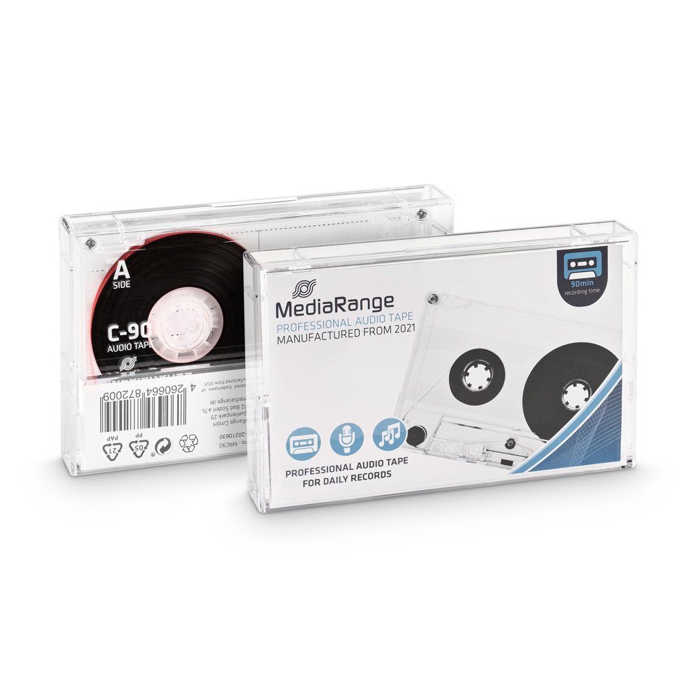 Mediarange Datenkassette Tape 90 Minuten C-90 Type 1 normal BIAS