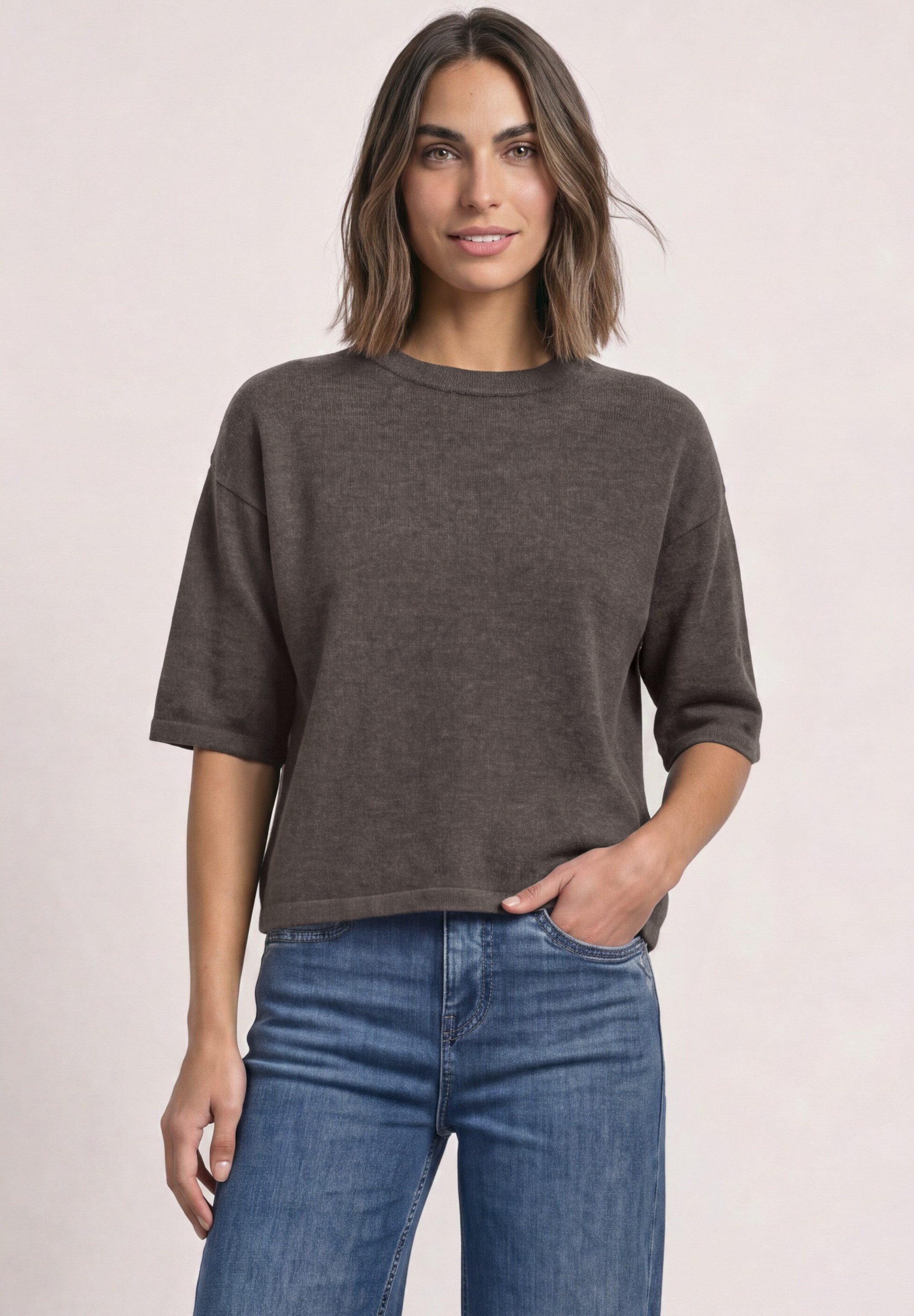 STREET ONE 3/4 Arm-Pullover mit 3/4 Ärmeln