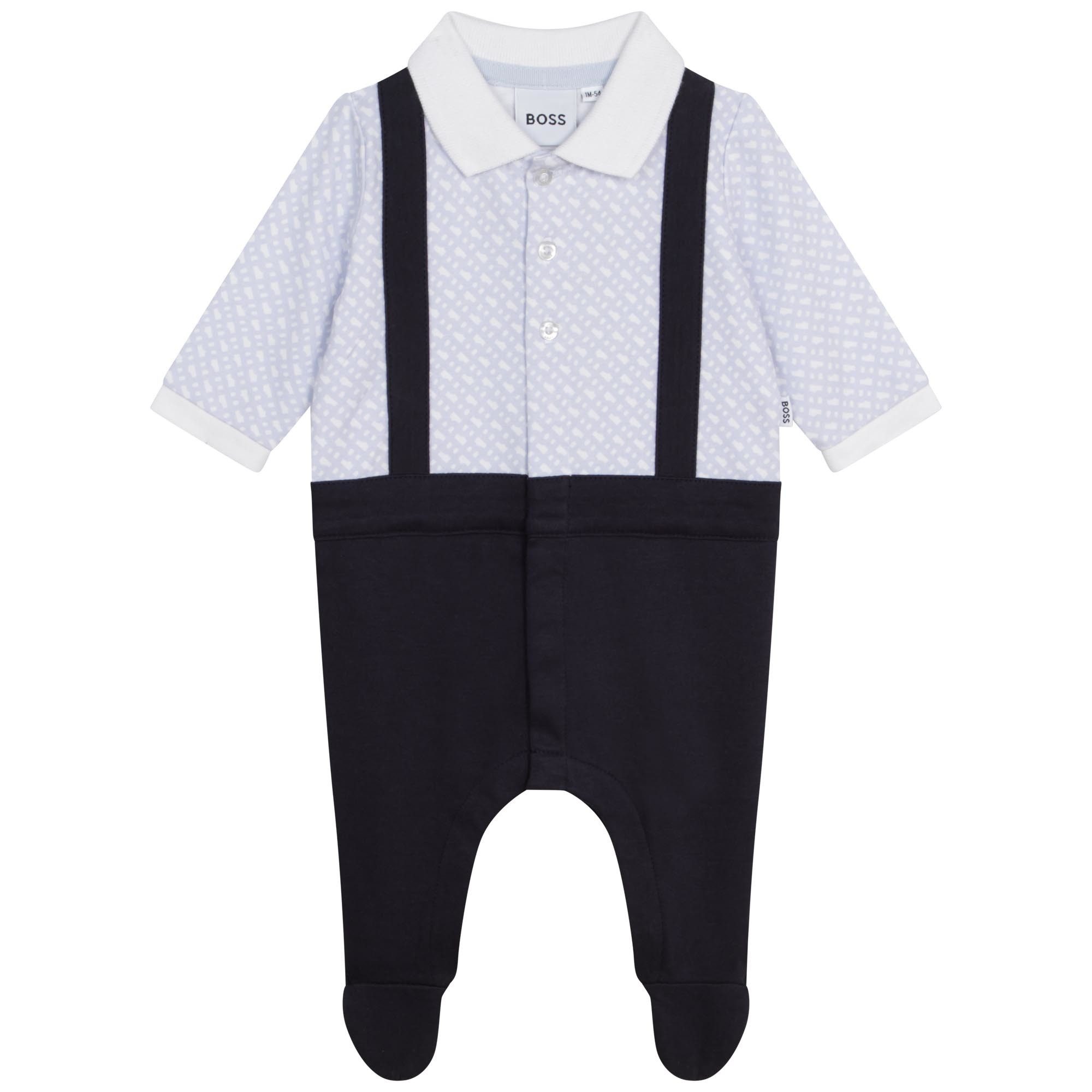 Boss Kidswear Neugeborenen-Geschenkset BOSS Kidswear Baby Ползунки in Geschenkbox marine weiß