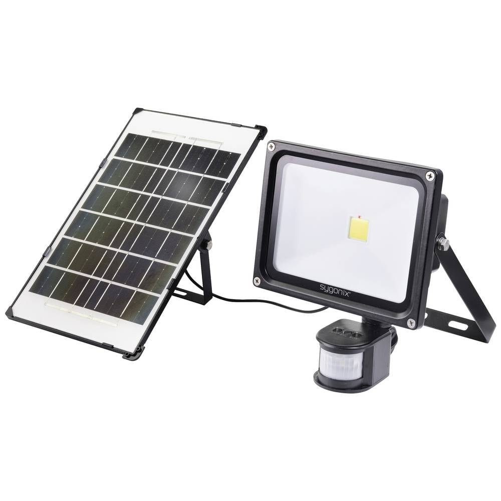 Sygonix LED Solarleuchte Solar LED-Flutlichtstrahler 30W
