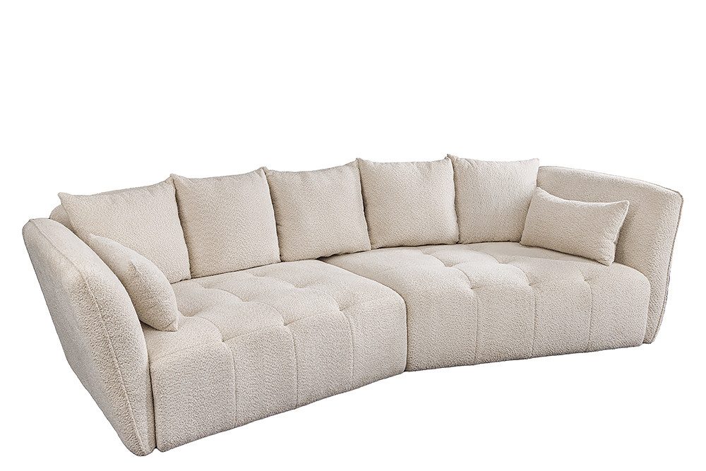 riess-ambiente Big-Sofa ROYAL 295cm champagnerbeige-Bouclé, Federkernpolste günstig online kaufen