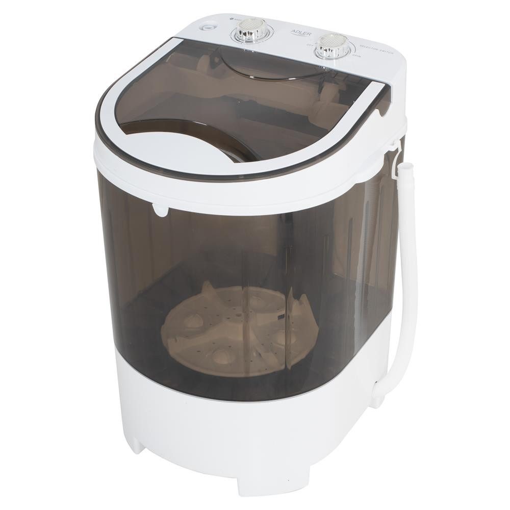 ADLER EUROPE Wäscheschleuder AD 8056 Mini Waschmaschine, 4 kg Waschen, 2 kg Schleudern, kompakt Camping kleine Wohnungen
