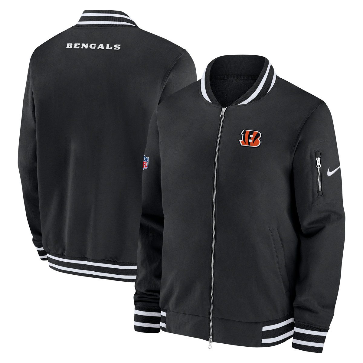 Nike Bomberjacke Nike Jacke Cincinnati Bengals Nike Coach Bomber günstig online kaufen