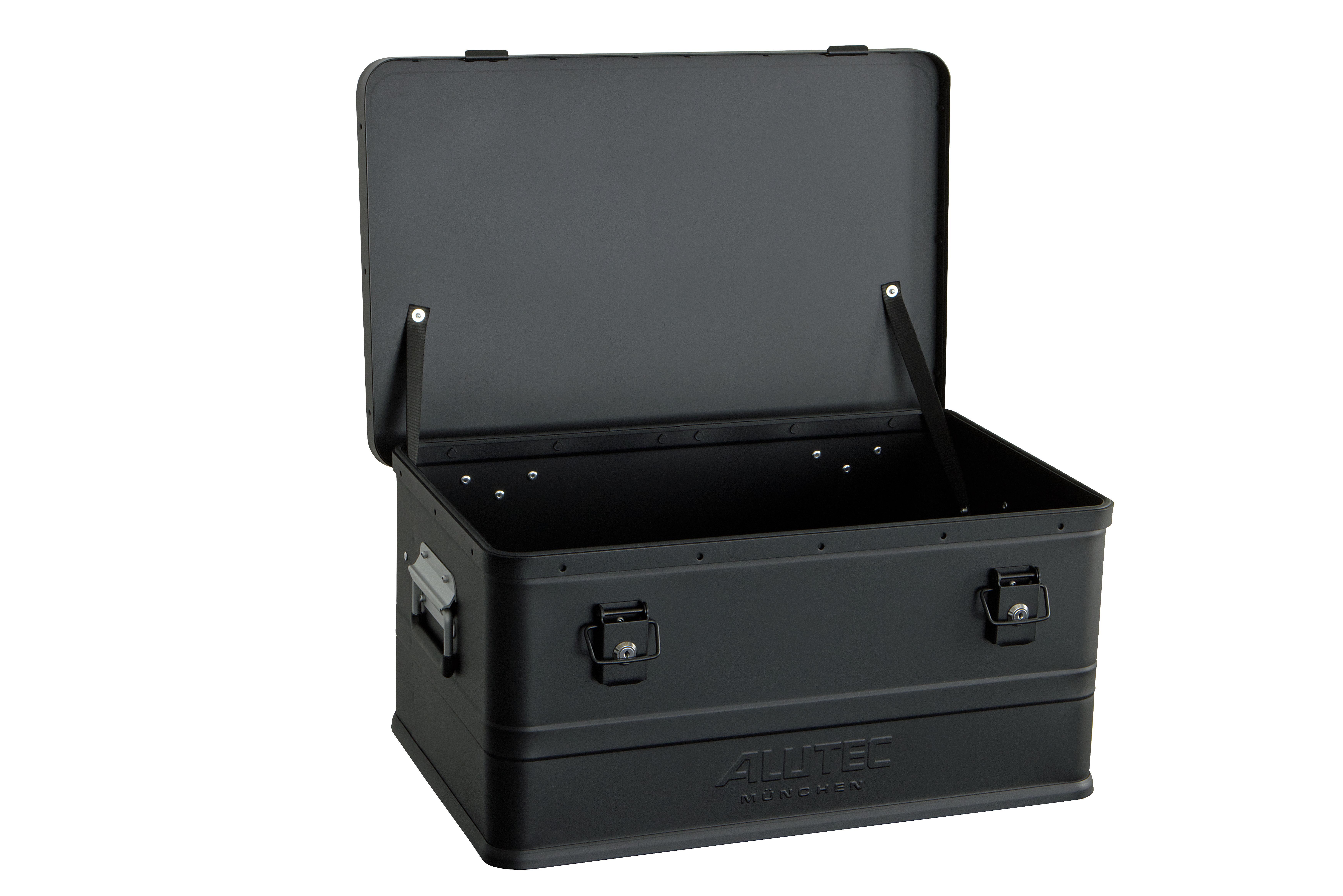 ALUTEC München Werkzeugkoffer ALUTEC Aluminiumbox Classic 48 Schwarz, 48 ltr., (LxBxH) 550 X 350 X