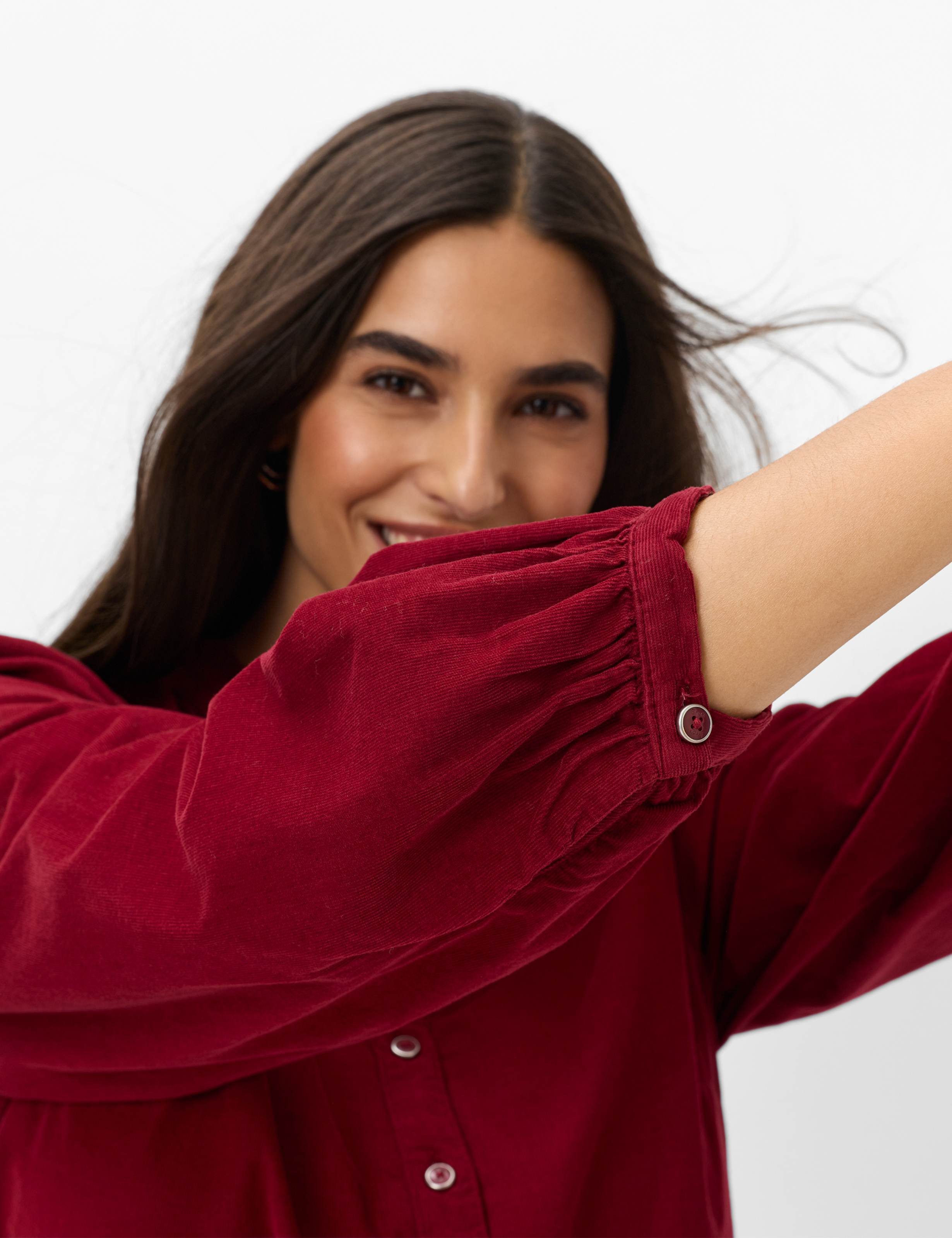 Brax Klassische Bluse Style VIOLET Cord: Bluse aus reiner Baumwolle – Bild 3 von 5