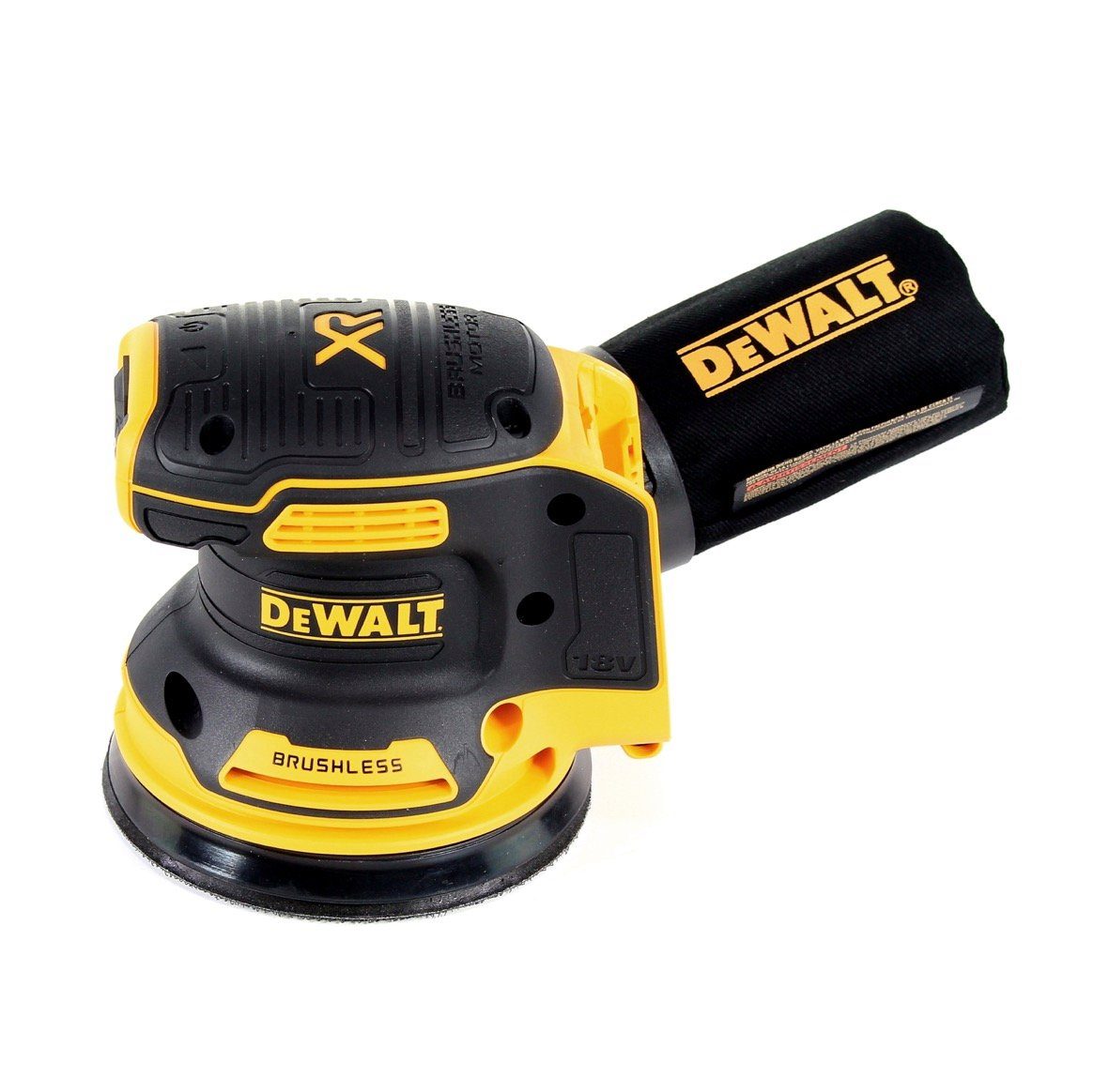 Exzenterschleifer 1x Akku 5,0Ah + DCW 125mm Exzenterschleifer 210 DeWalt NT Brushless 18V Akku