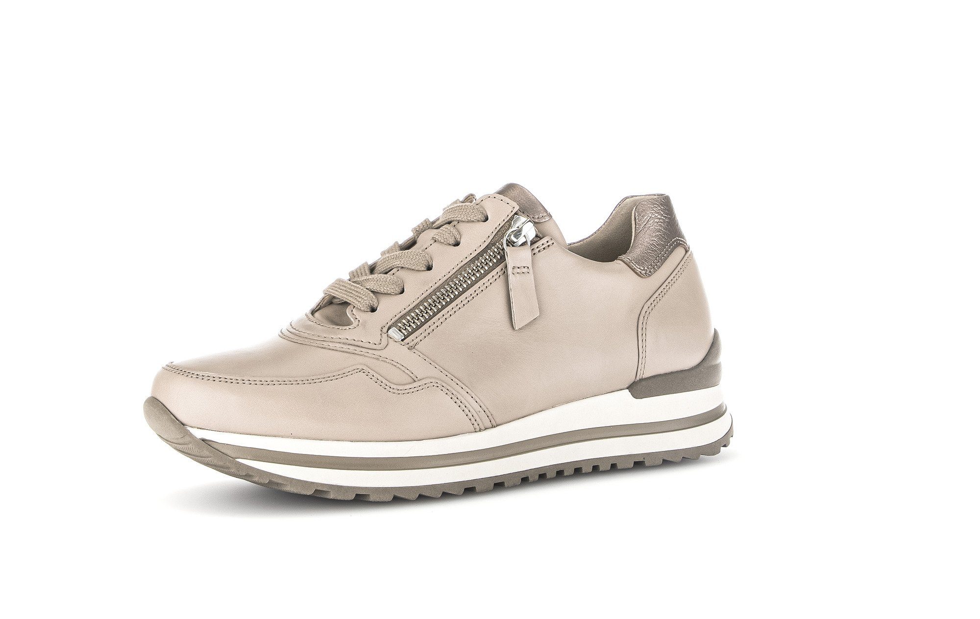 Beige Sneaker (lino/dark-rose) Gabor