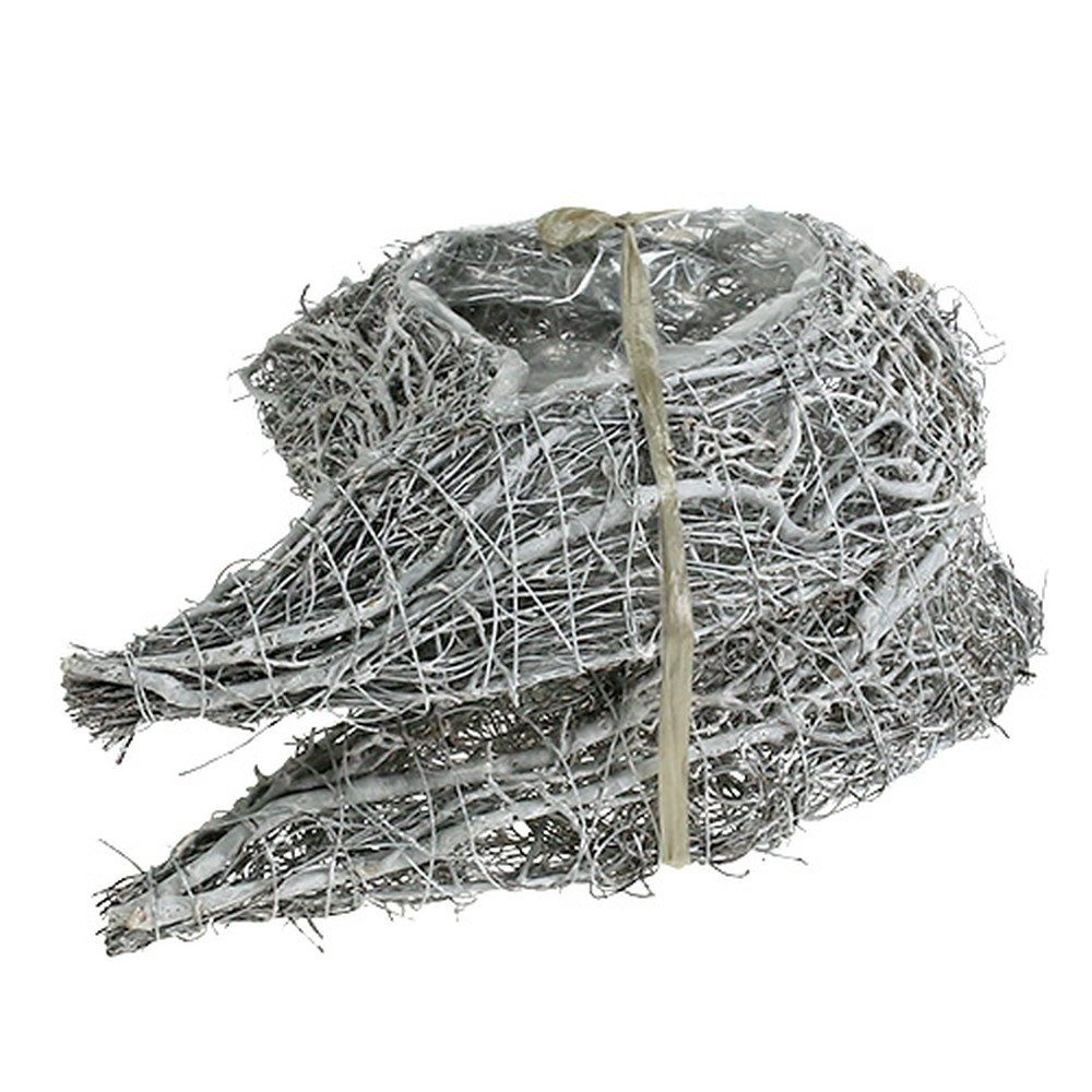 Florists Products Pflanzschale Pflanzherz aus Reben mit Pflanzfläche für Grabschmuck und, 2 Stück
