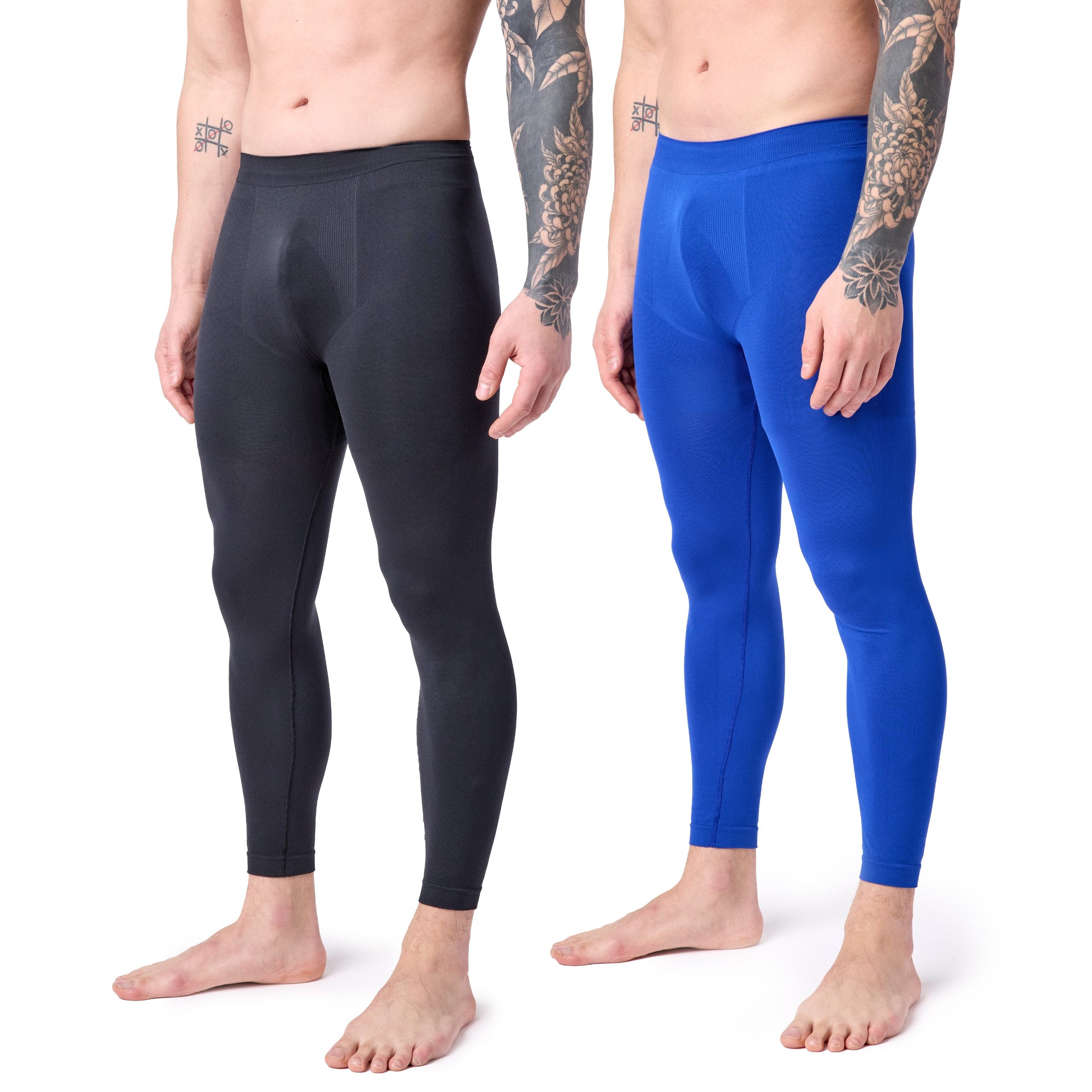 Funktionsunterhose 2er Pack Lange Unterhosen Herren für Winter Sport Ski Outdoor LA40-260