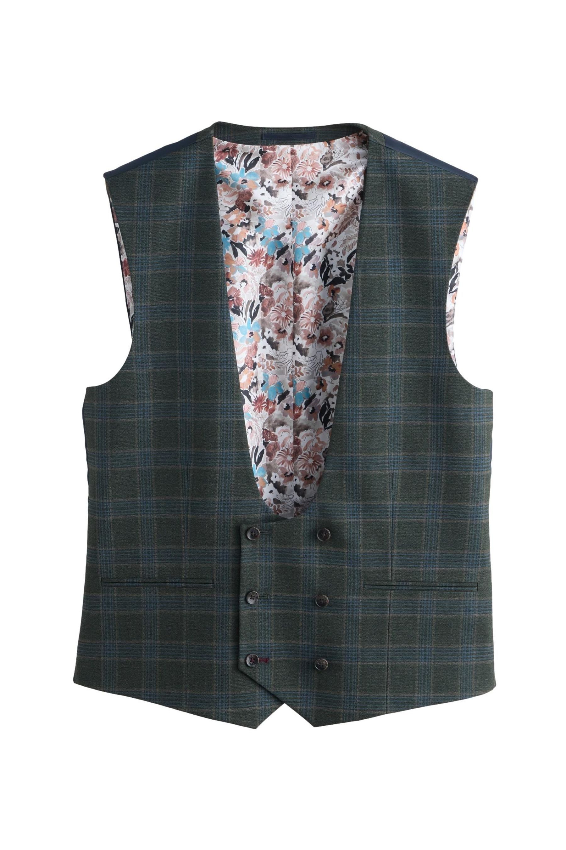 Next Anzugweste Strukturierte Regular Fit Anzugweste, Karomuster (1-tlg)