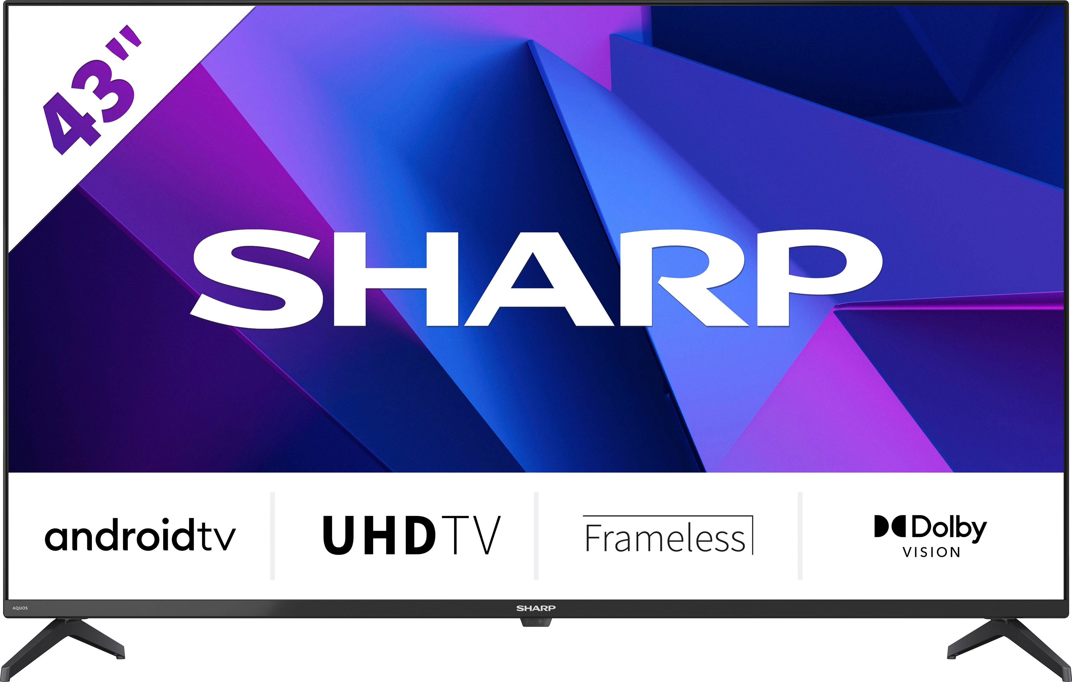 Sharp 4T-C43FNx LED-Fernseher (108 cm/43 Zoll, 4K Ultra HD, Android TV,  Smart-TV)