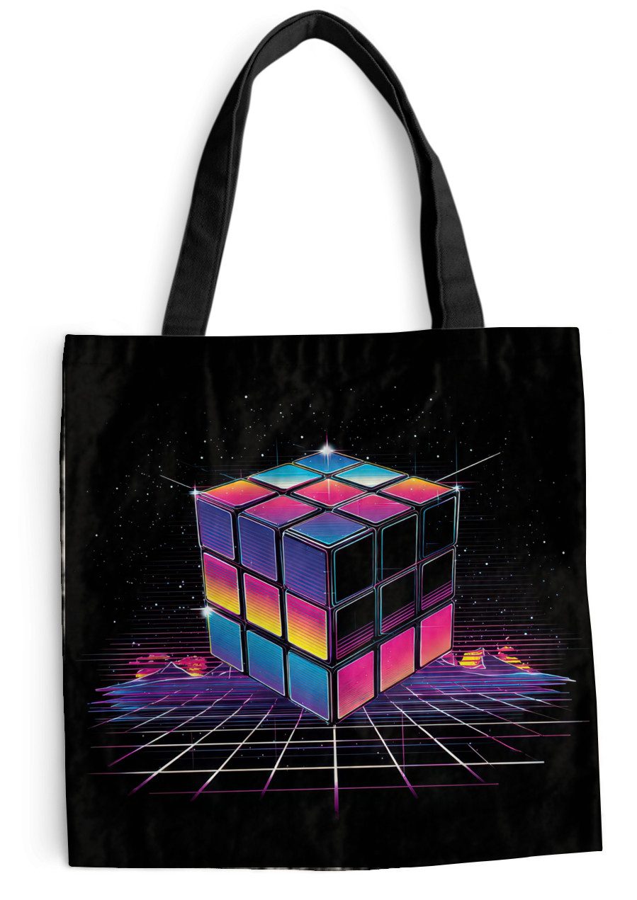 MuchoWow Shopper 3-2, Handtasche, Damen und Herren, Schultertasche, Umhängetasche, Tote Bag
