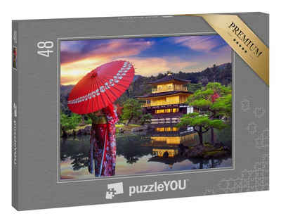 puzzleYOU Puzzle »Asiatische Frau im Kimono, Kyoto, Japan«, 48 Puzzleteile, puzzleYOU-Kollektionen Japan