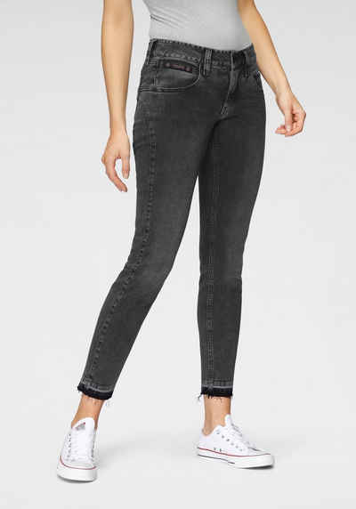 Herrlicher 7/8-Jeans TOUCH CROPPED ORGANIC mit Cut-Off Saumabschluss