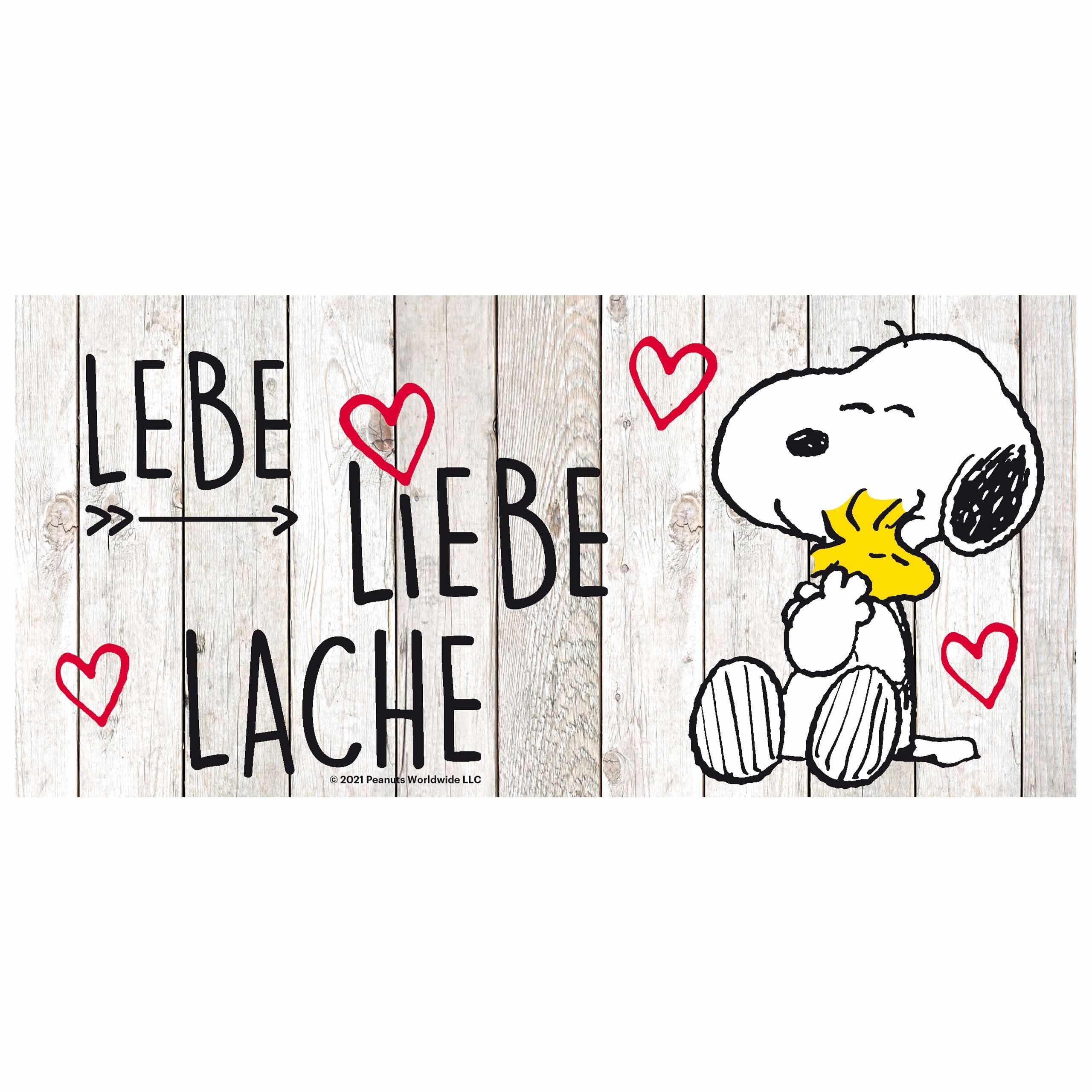 Lebe, Tasse Labels® United Lache Tasse ml, Liebe, Keramik 320 Snoopy