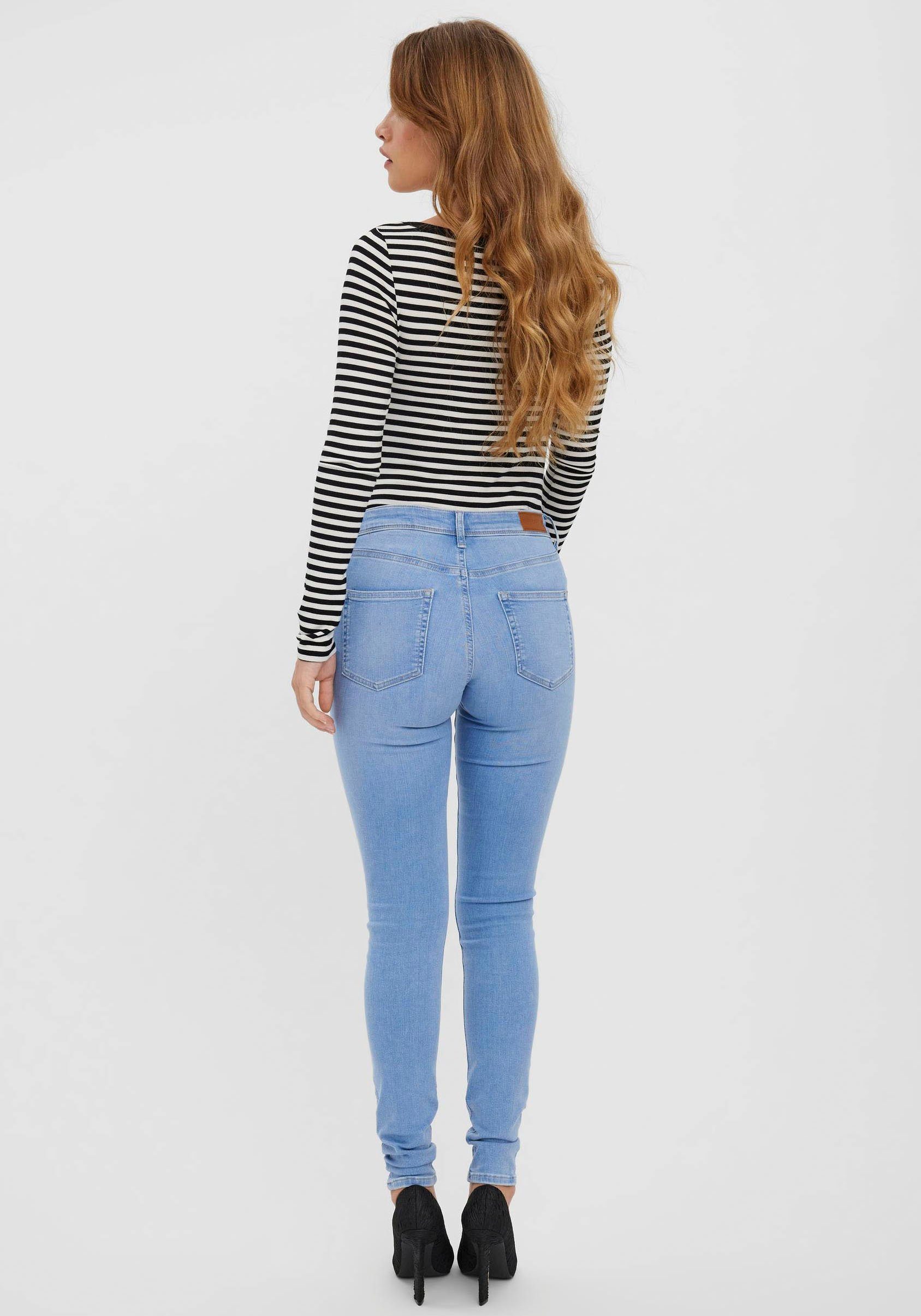 Vero Moda Skinny-fit-Jeans VMLUX MR SLIM JEANS RI371 günstig online kaufen
