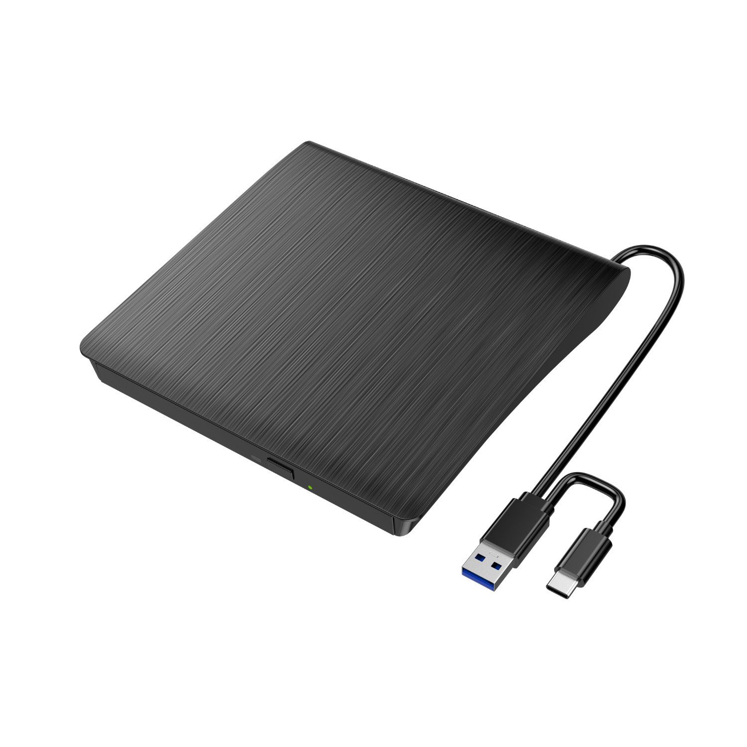 XLYNE USB 2.0 CD/DVD Brenner mit Lese- & Schreibfunktion, Plug & Play Disc-Laufwerk (Einfache Handhabung: Plug & Play)