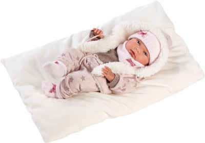 Llorens Babypuppe Nica mit Kapuzenjacke, 40 cm, Made in Europe