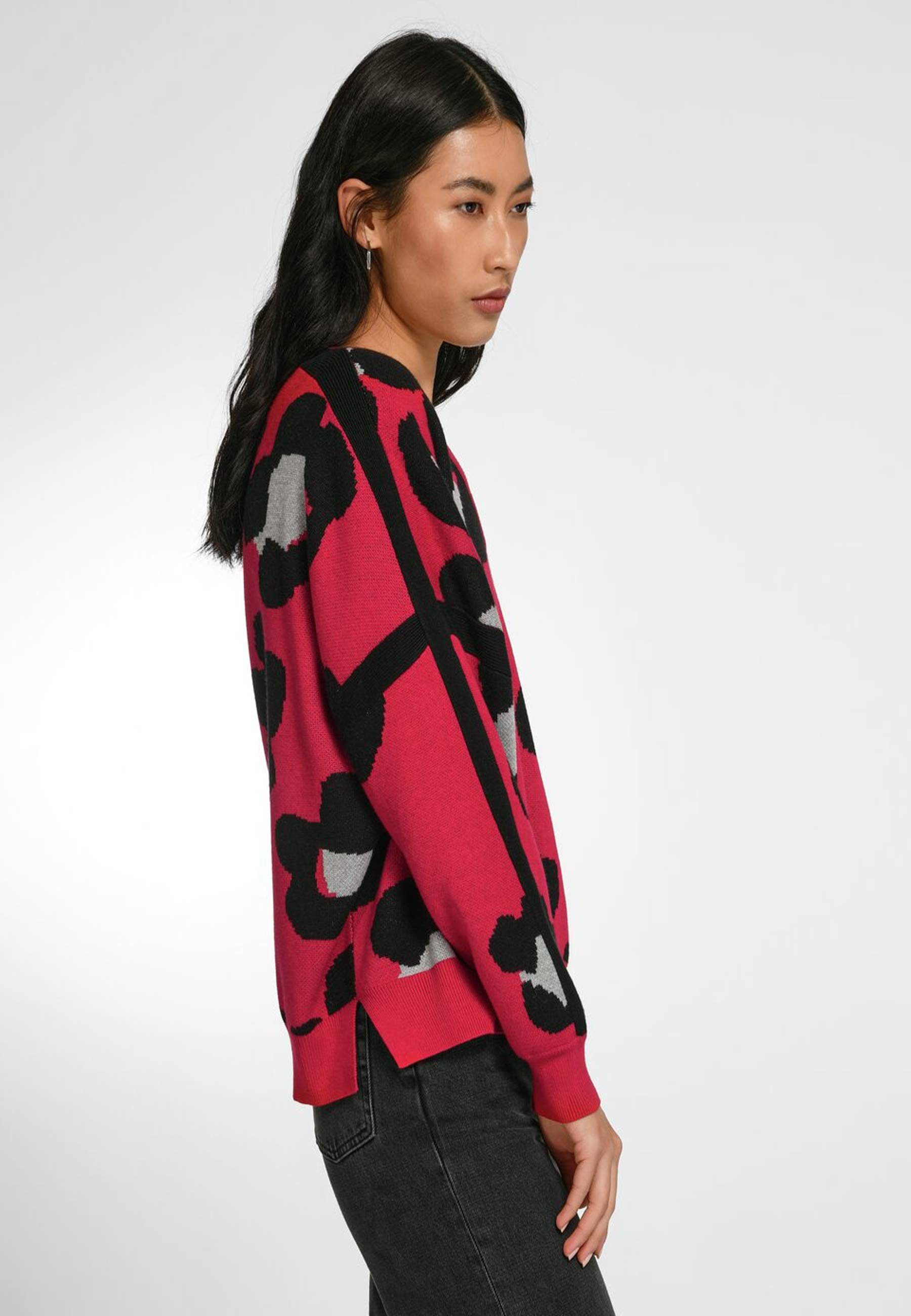 Basler Strickpullover Pullover mit Design modernem