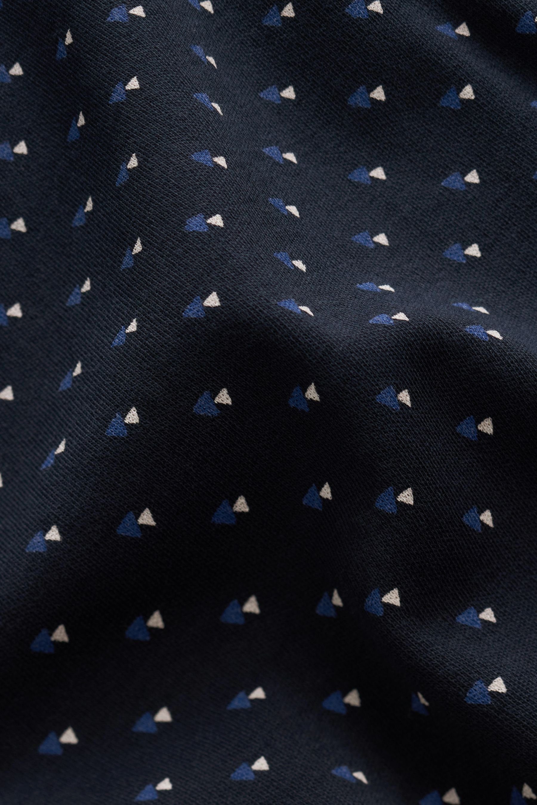 Blue Next Geoprint Navy mit Poloshirt Polo-Shirt (1-tlg)