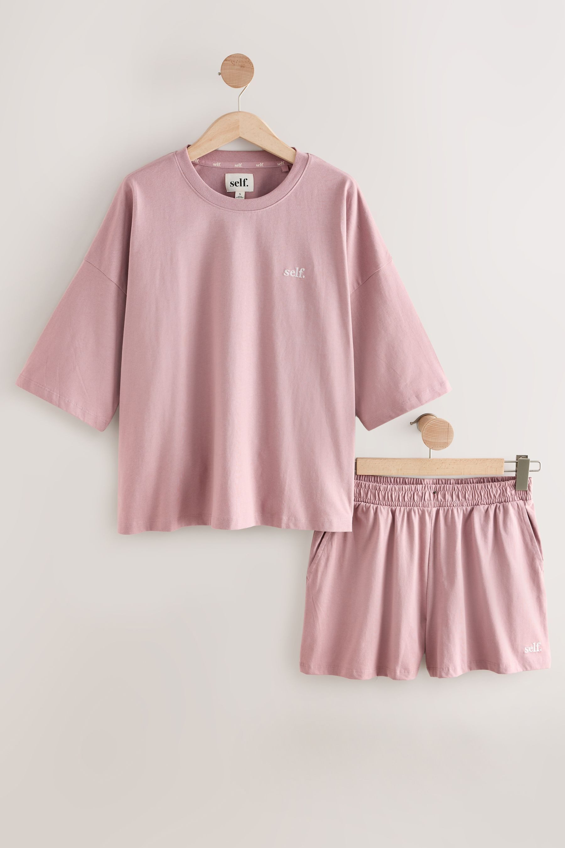 self Pyjama Selbst. Schlafanzug mit Shorts und T-Shirt im Set (2 tlg) günstig online kaufen