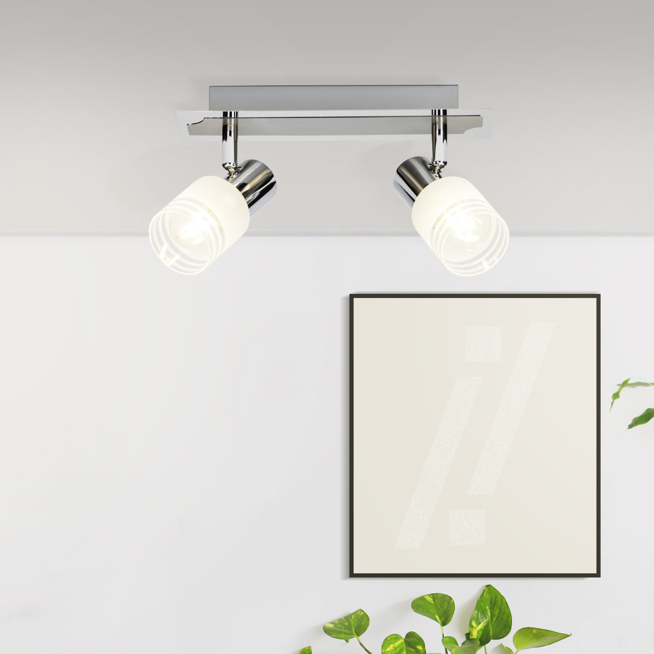 Lightbox Deckenstrahler, LED wechselbar, Warmweiß, schwenkbarer LED Spotbal günstig online kaufen