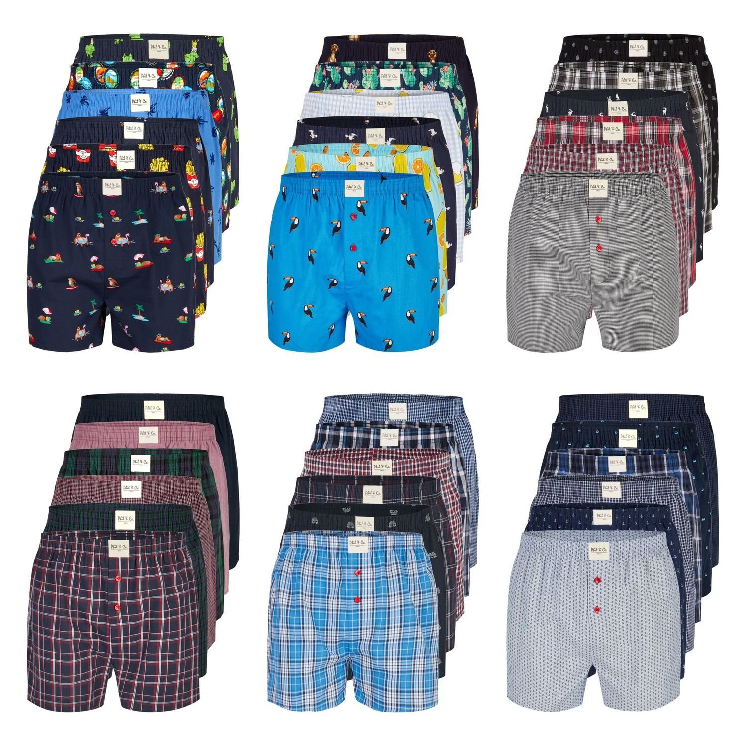 Phil & Co. Boxershorts 6er Pack günstig online kaufen