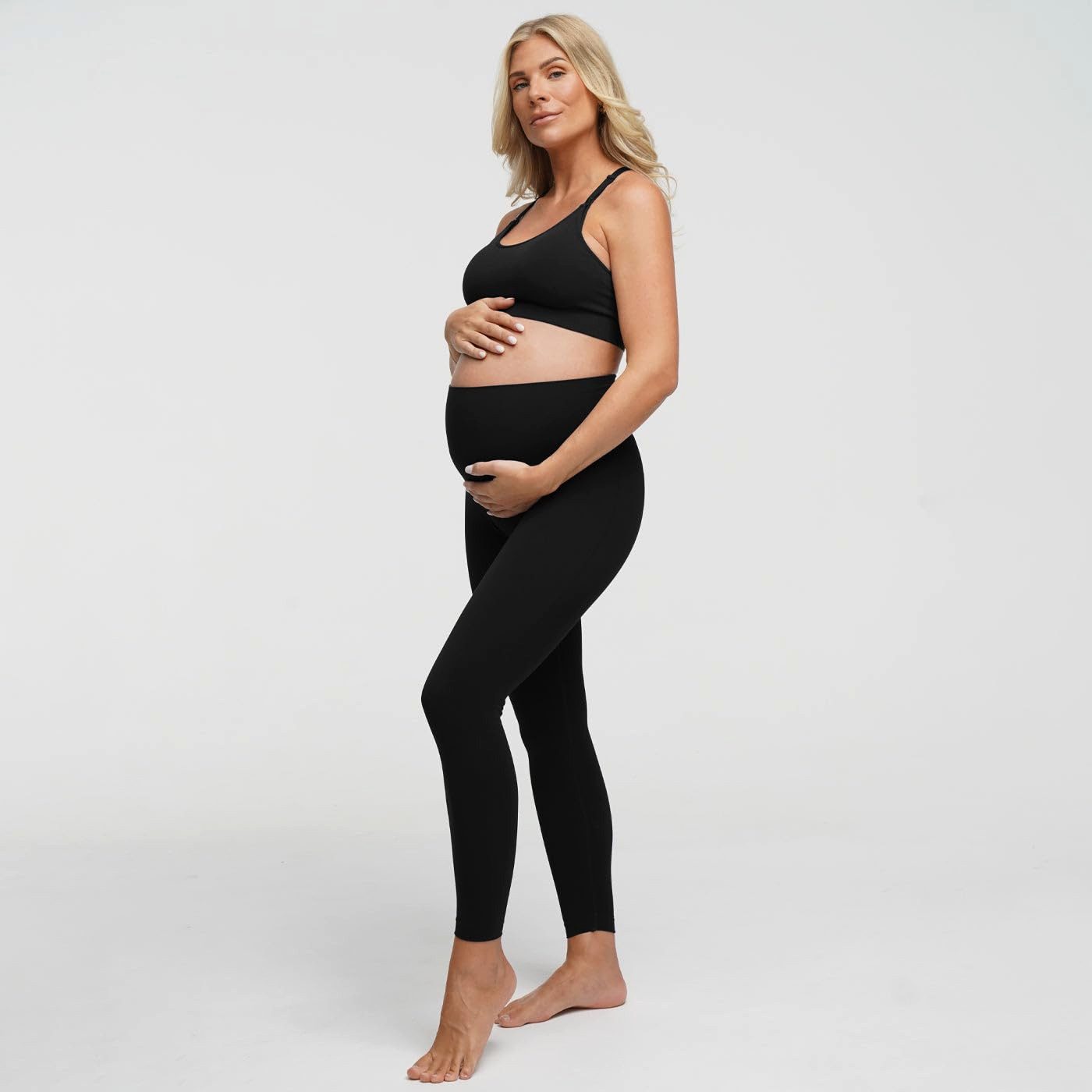 cfab by creamy fabrics Umstandsleggings Seamless Umstandsleggings-Schwarz-M günstig online kaufen