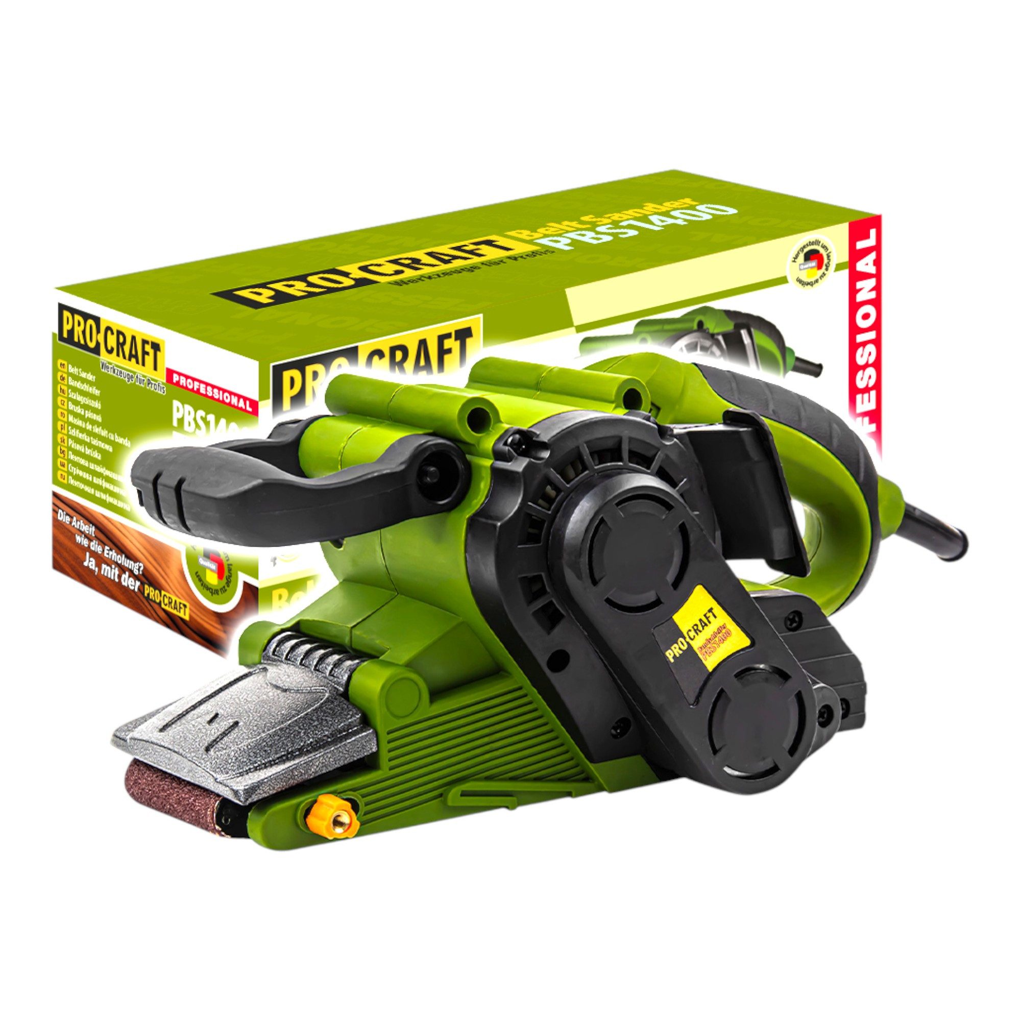 PRO CRAFT Bandschleifer Procraft PBS1400 Bandschleifer 800 Watt 76 x 457 mm