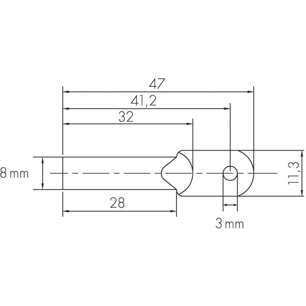 Elektro-Motorsense Temperatursensor TS 1 Metall, (Temperatursensor im Metallrohr mit 2 m Kabel und RJ45-Stecker. Anschlussfertig), Temperatursensor für Zirkulationssteuerung