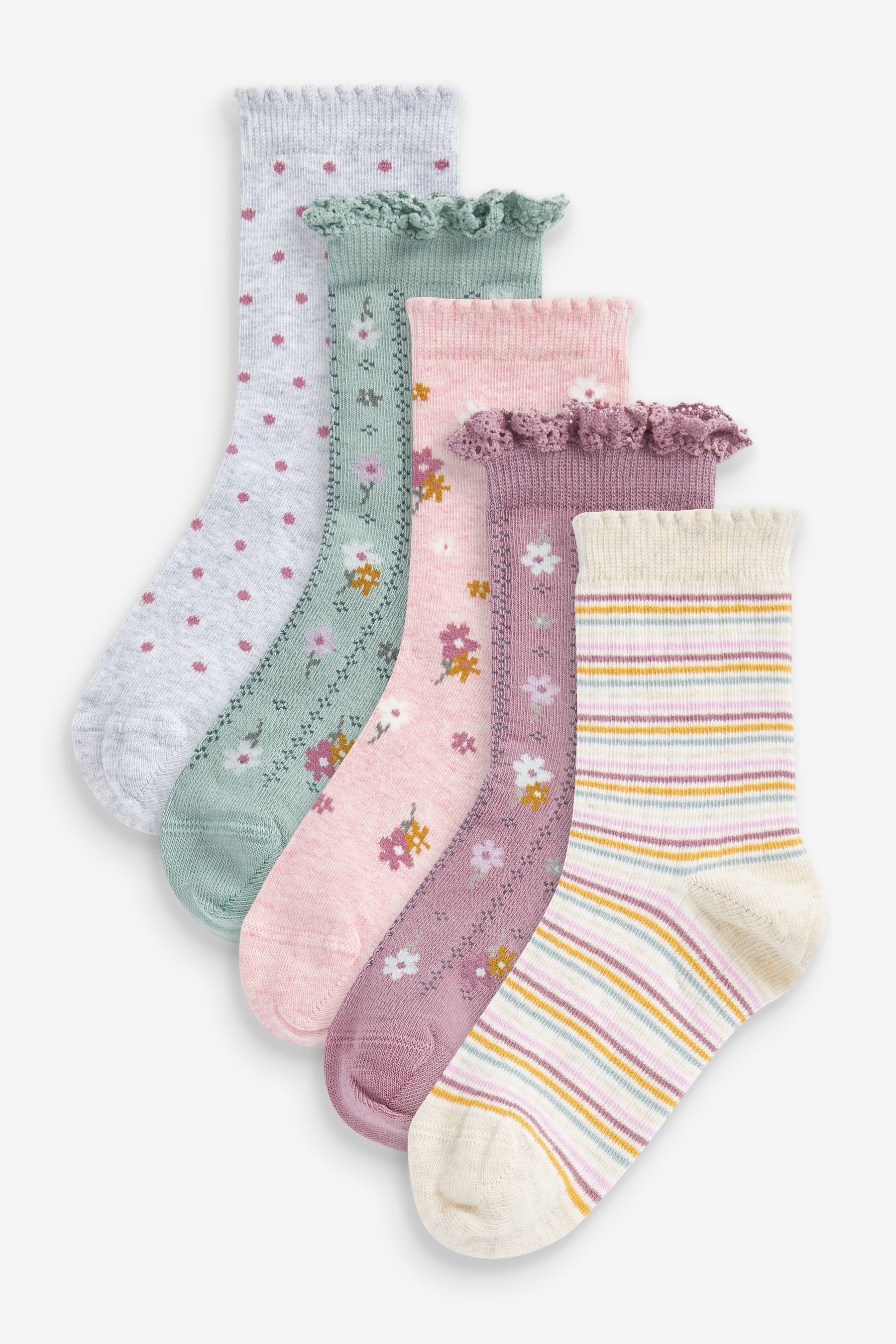 Next Kurzsocken »5 x Socken mit hohem Baumwollanteil und Muster« (5-Paar)  online kaufen | OTTO