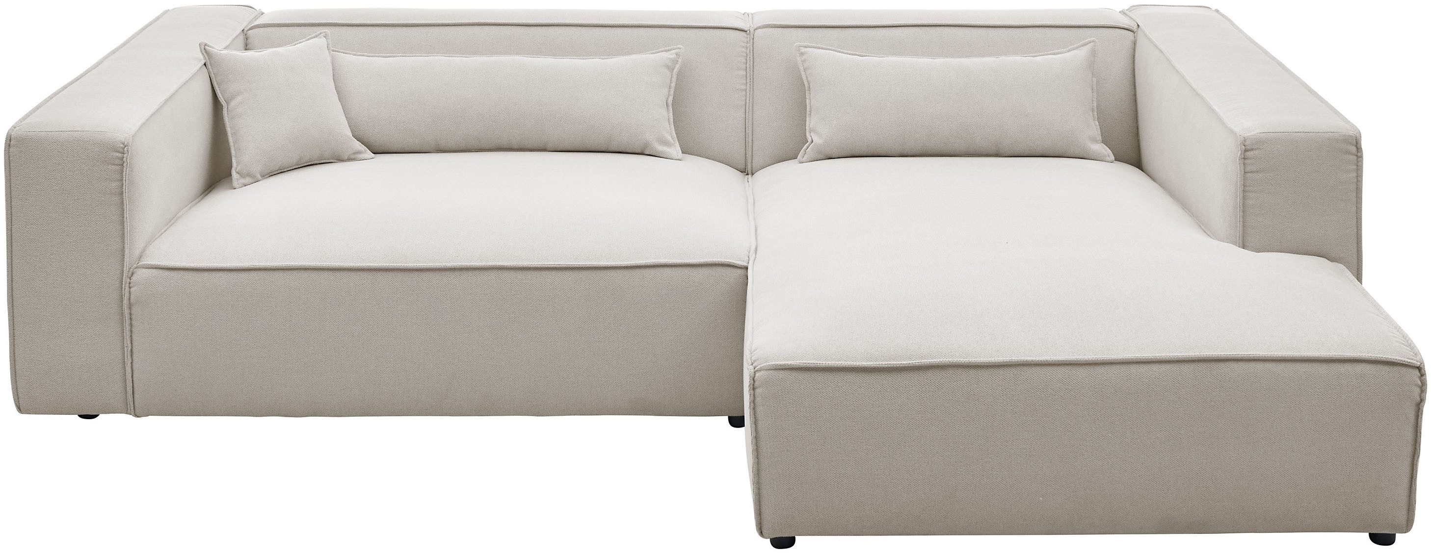 LeGer Home by Lena Gercke Ecksofa PIARA XXL, Big-Sofa, Cord, Leinenoptik o. günstig online kaufen