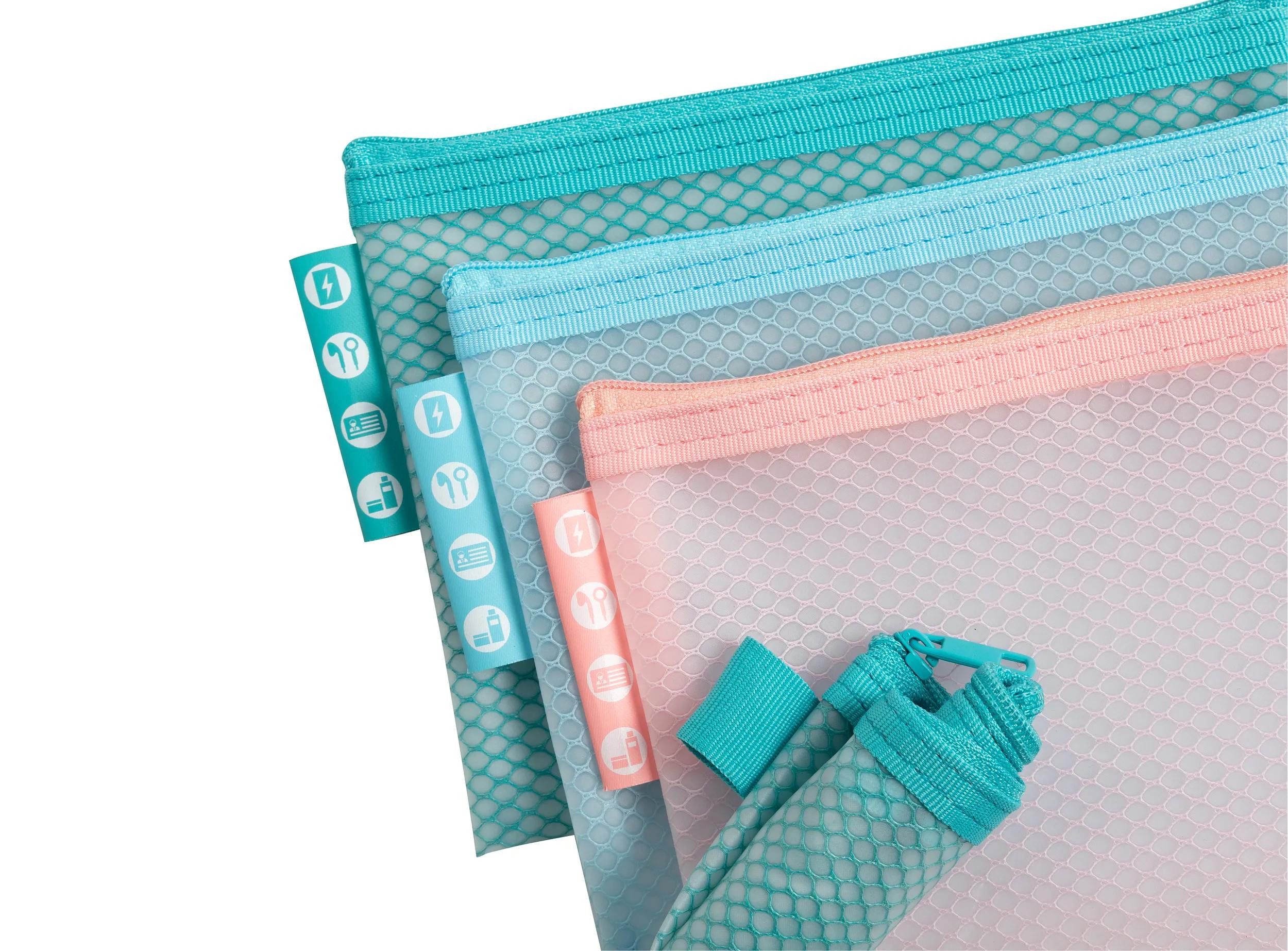 EXACOMPTA Prospekthülle 12x Hüllen/Etui A6 weichem Kunststoff, sortiert, 37120E, Hüllen