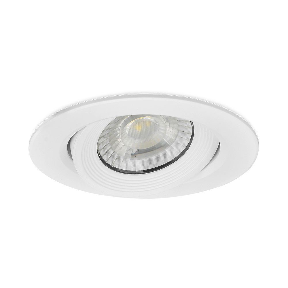 Mundotec LED Einbauleuchte Lochmaß: 5w, Lumen, Weiß, 400 weiß, schwenkbar Einbauleuchte IP40, Einbaustrahler Kaltweiß, 5w schwarz LED 7cm, 9x2,35cm