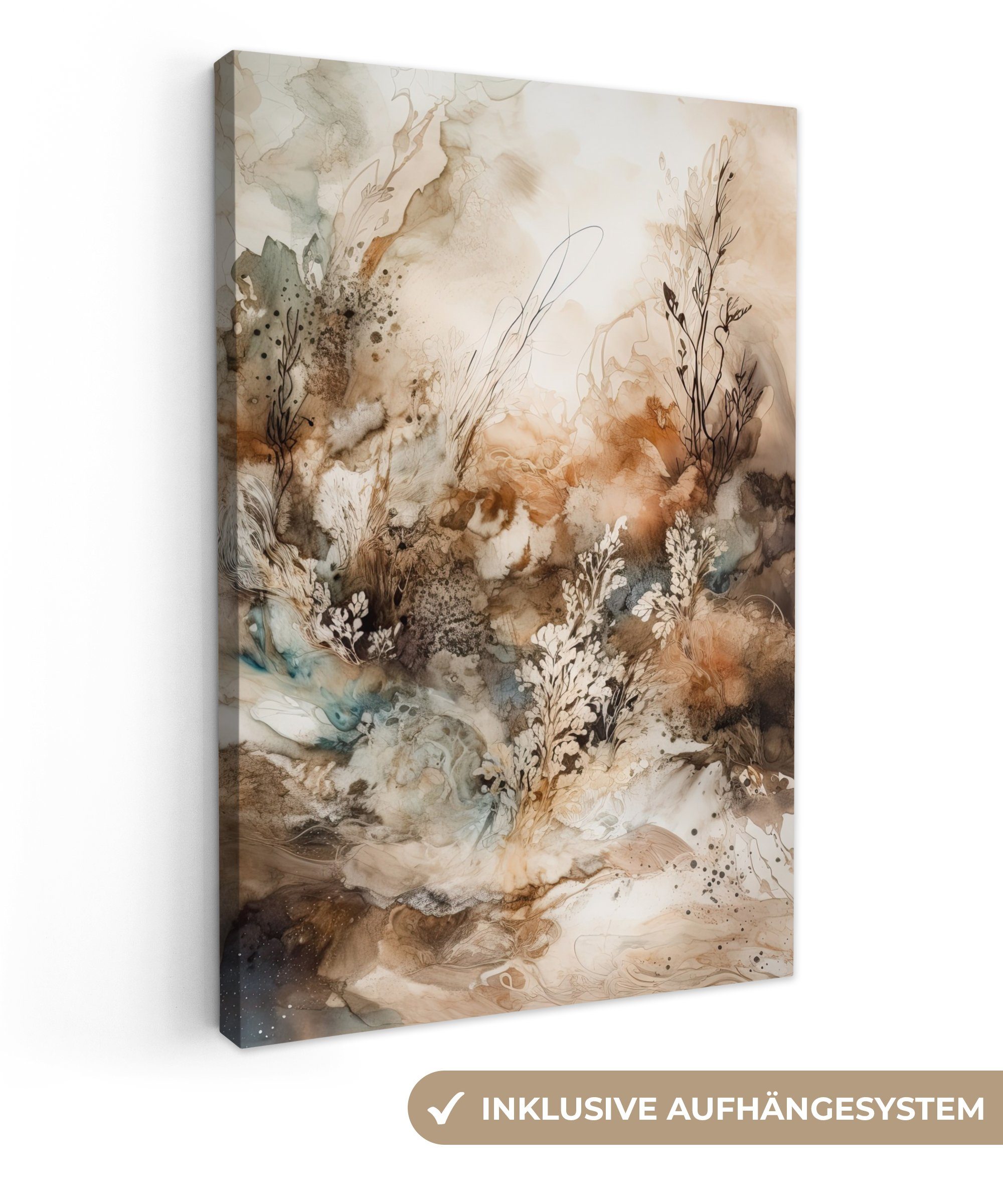 Beige - Blumen