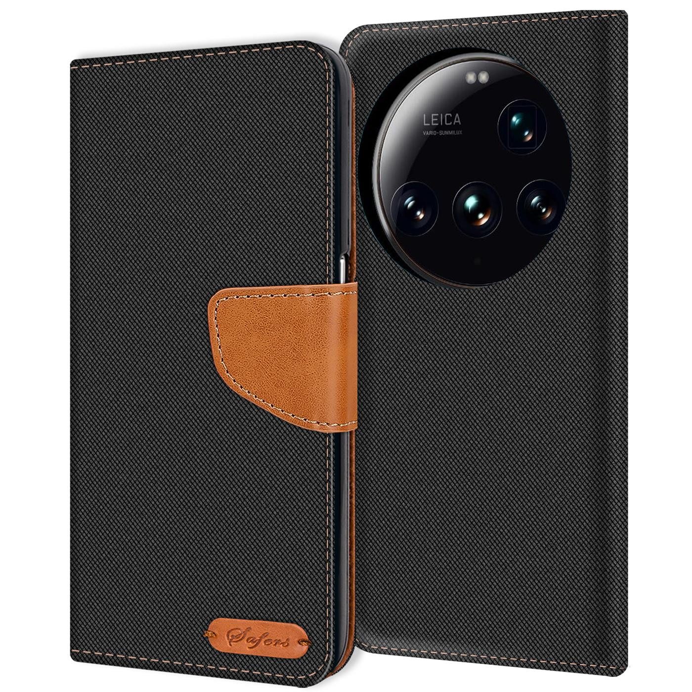 CoolGadget Handyhülle Denim Schutzhülle Flip Case für Xiaomi 15 Ultra 6,36 Zoll, Book Cover Handy Tasche Hülle für Xiaomi 15 Ultra Klapphülle