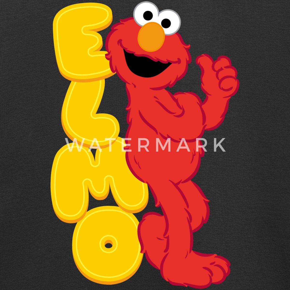 Spreadshirt Sweatshirt Sesamstraße Elmo Mit Schriftzug Kinder Premium Pullover (1-tlg)