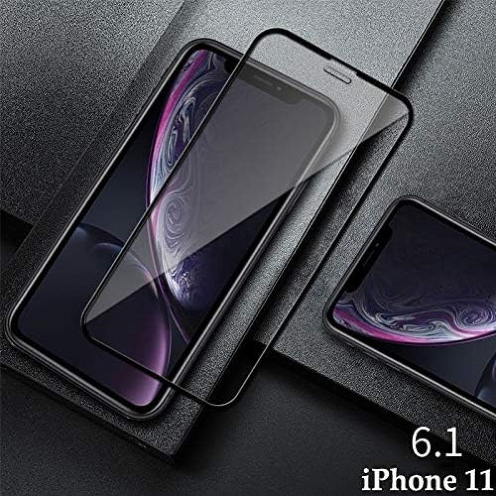OLi Handyhülle Klar Silikonhülle für iPhone 11 mit 10D Schutzglas Komplet deckend 6,10, Transparente Case mit Kamera Schutz Schutzglas von Rand bis zum Rand
