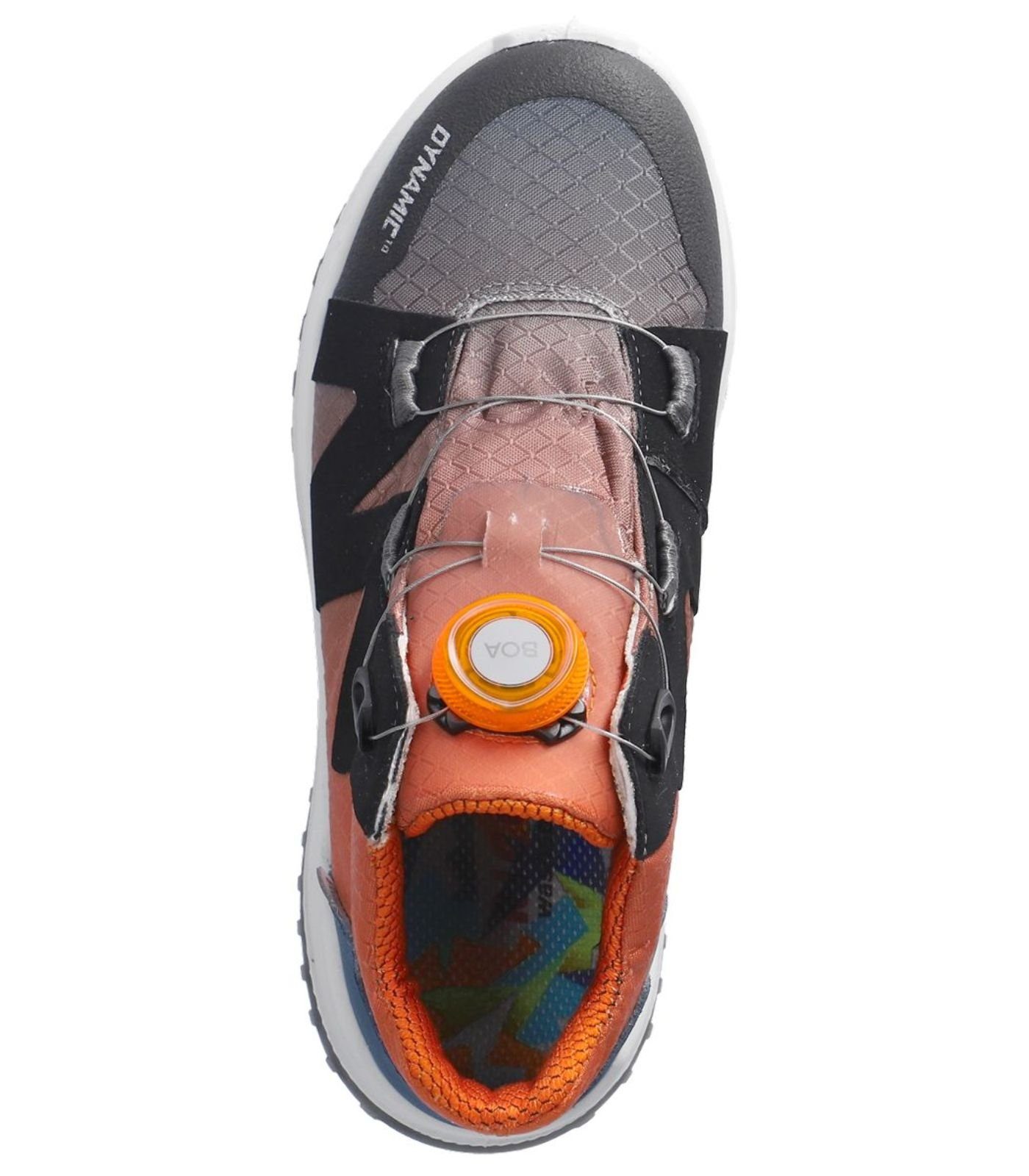 (140) Sneaker Ricosta pavone/orange Sneaker Lederimitat/Textil