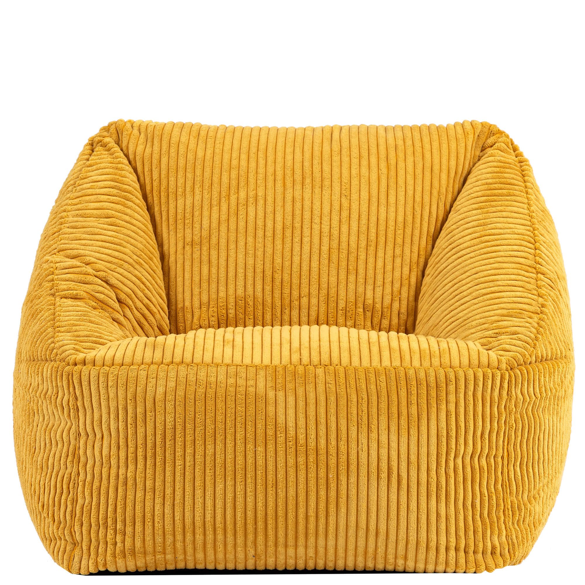 icon Sitzsack Kinder aus Cord Flauschig „Natalia“, 55x44cm, Made in Germany, für Kinderzimmer – Bild 4 von 5