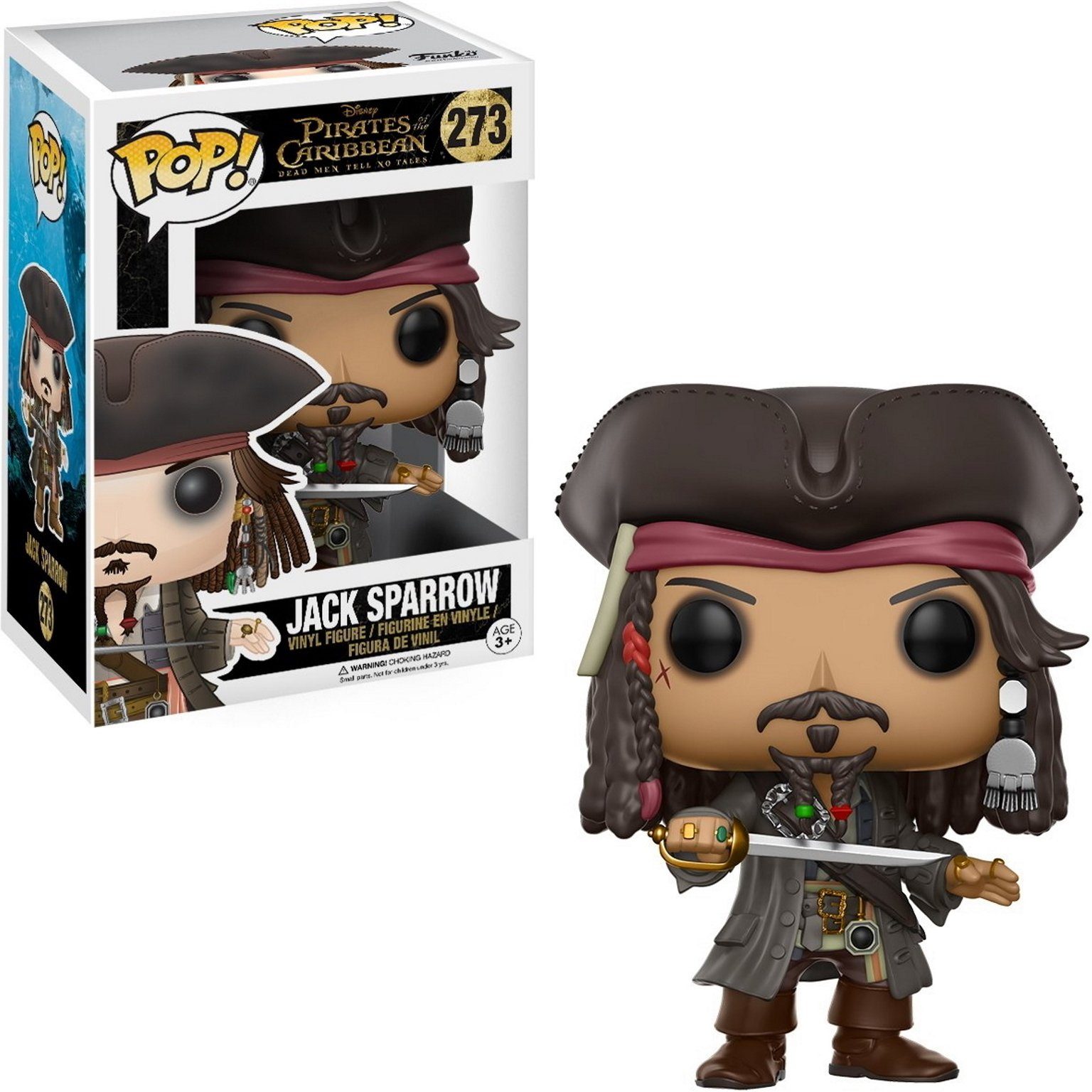 Funko Spielfigur Caribbean Fluch der Karibik Jack Sparrow 273 Pop!