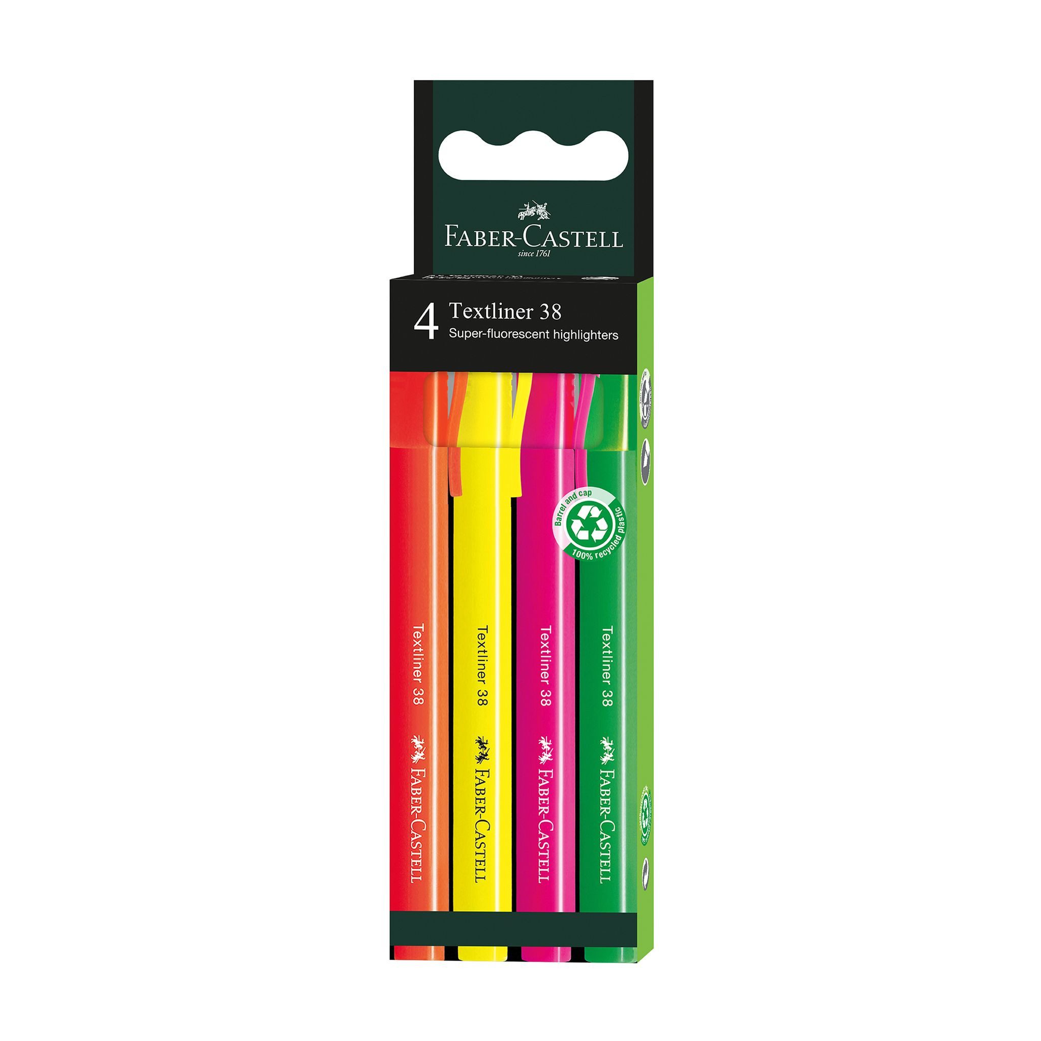 Faber-Castell Marker Faber Castell Textmarker TL 38 0,3-1,0 mm 4er